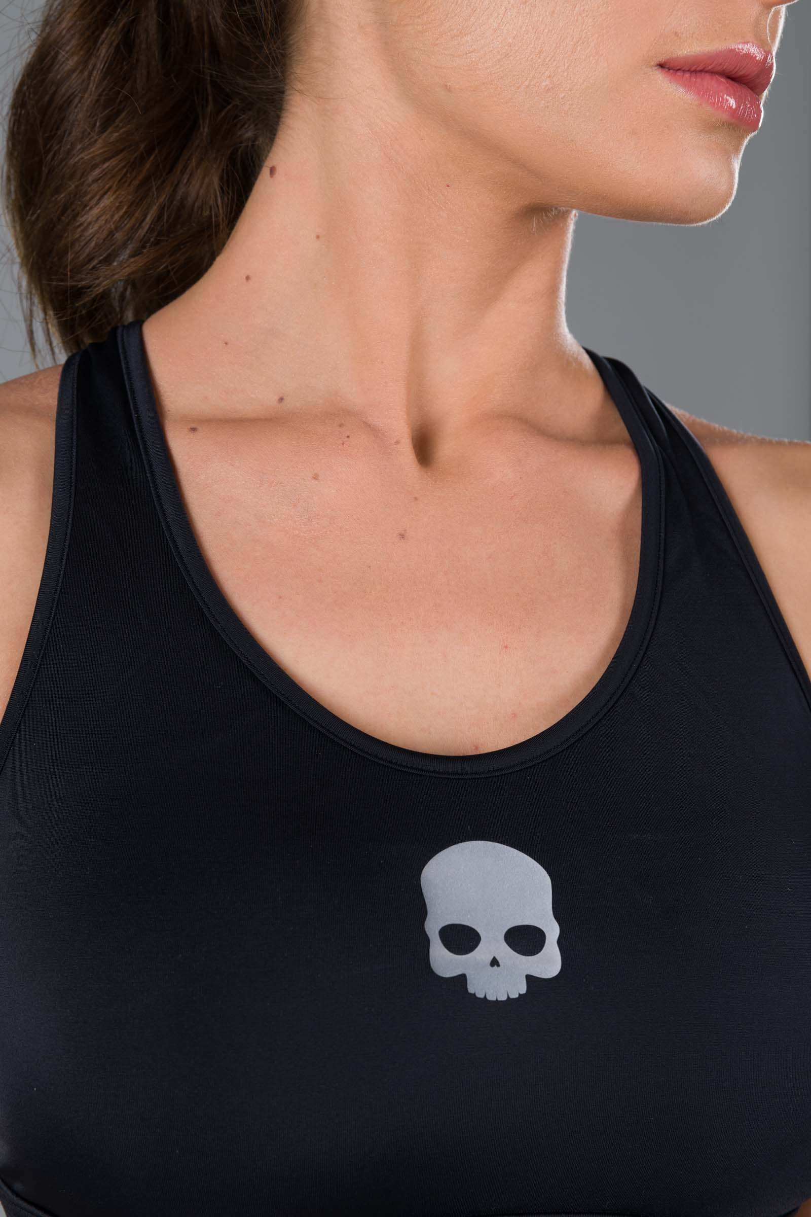 SPORTS BRA - BLACK - Hydrogen - Luxury Sportwear