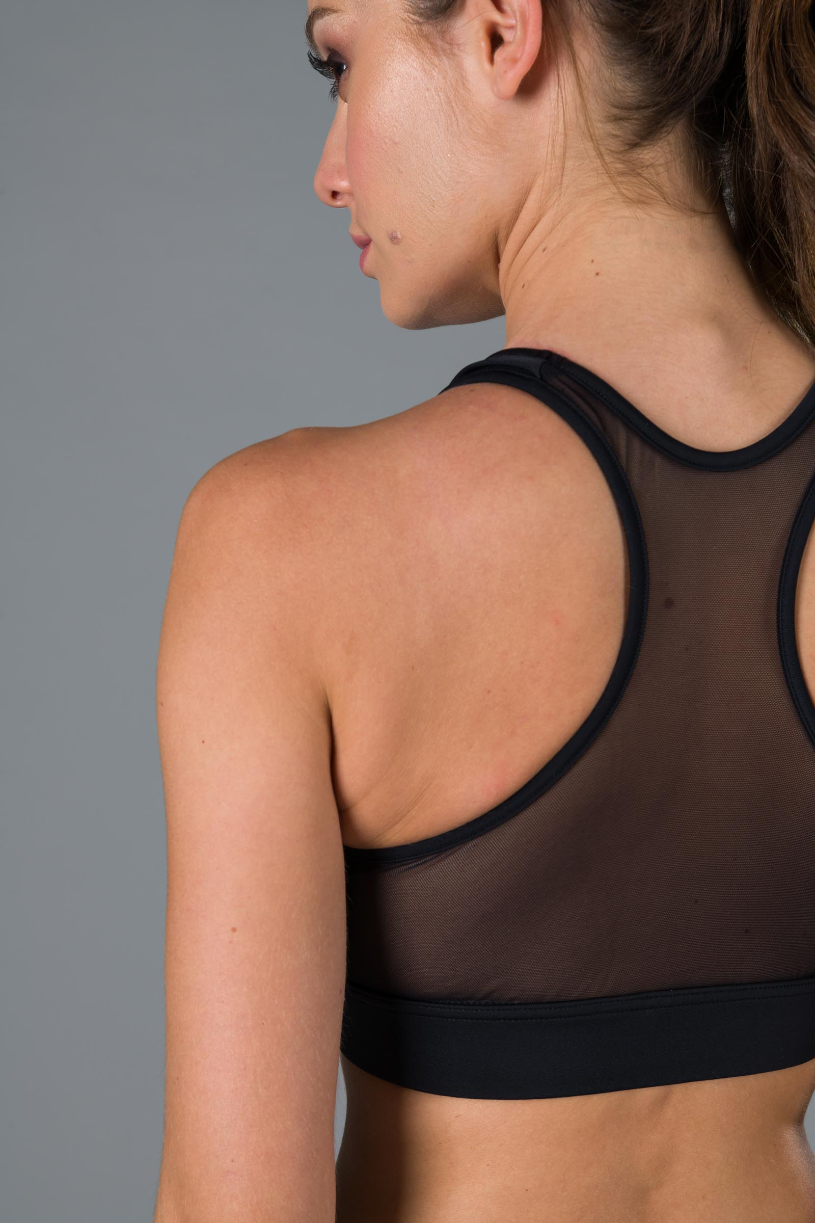 SPORTS BRA - BLACK - Hydrogen - Luxury Sportwear