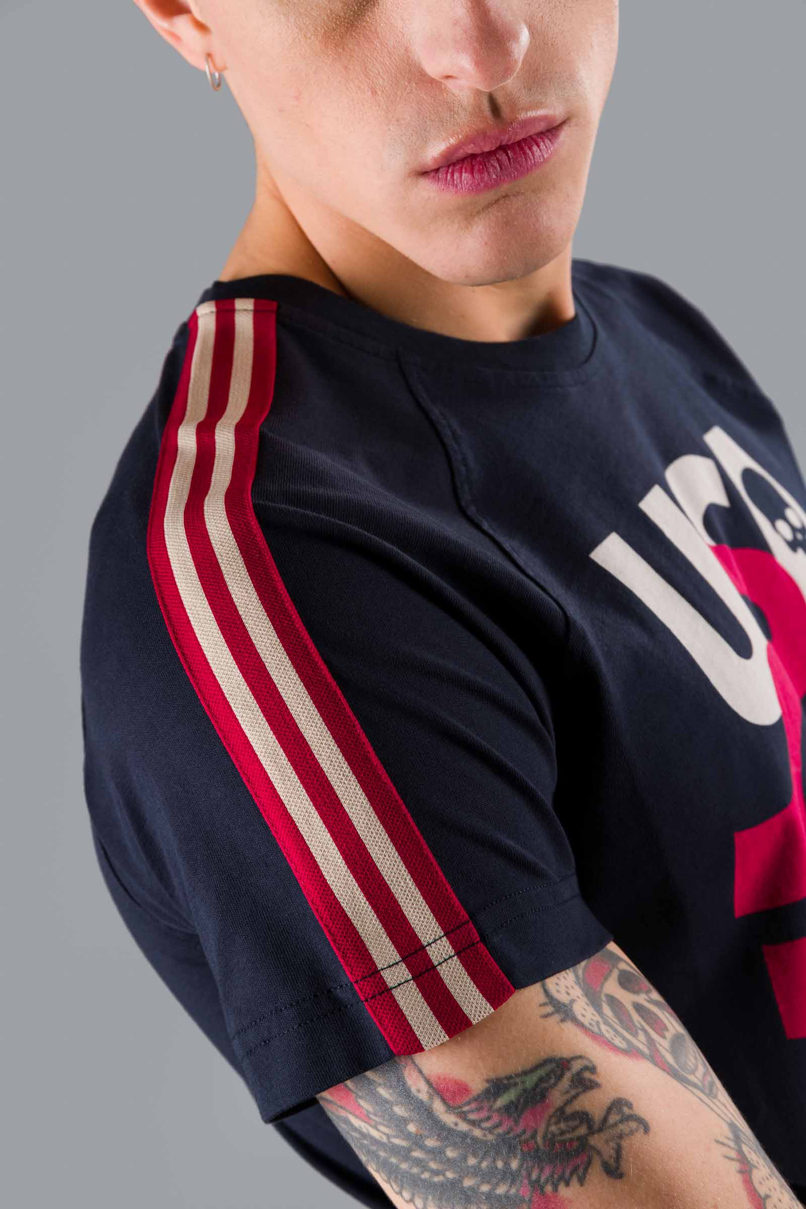 USA COTTON TEE - BLUE NAVY - Abbigliamento sportivo | Hydrogen