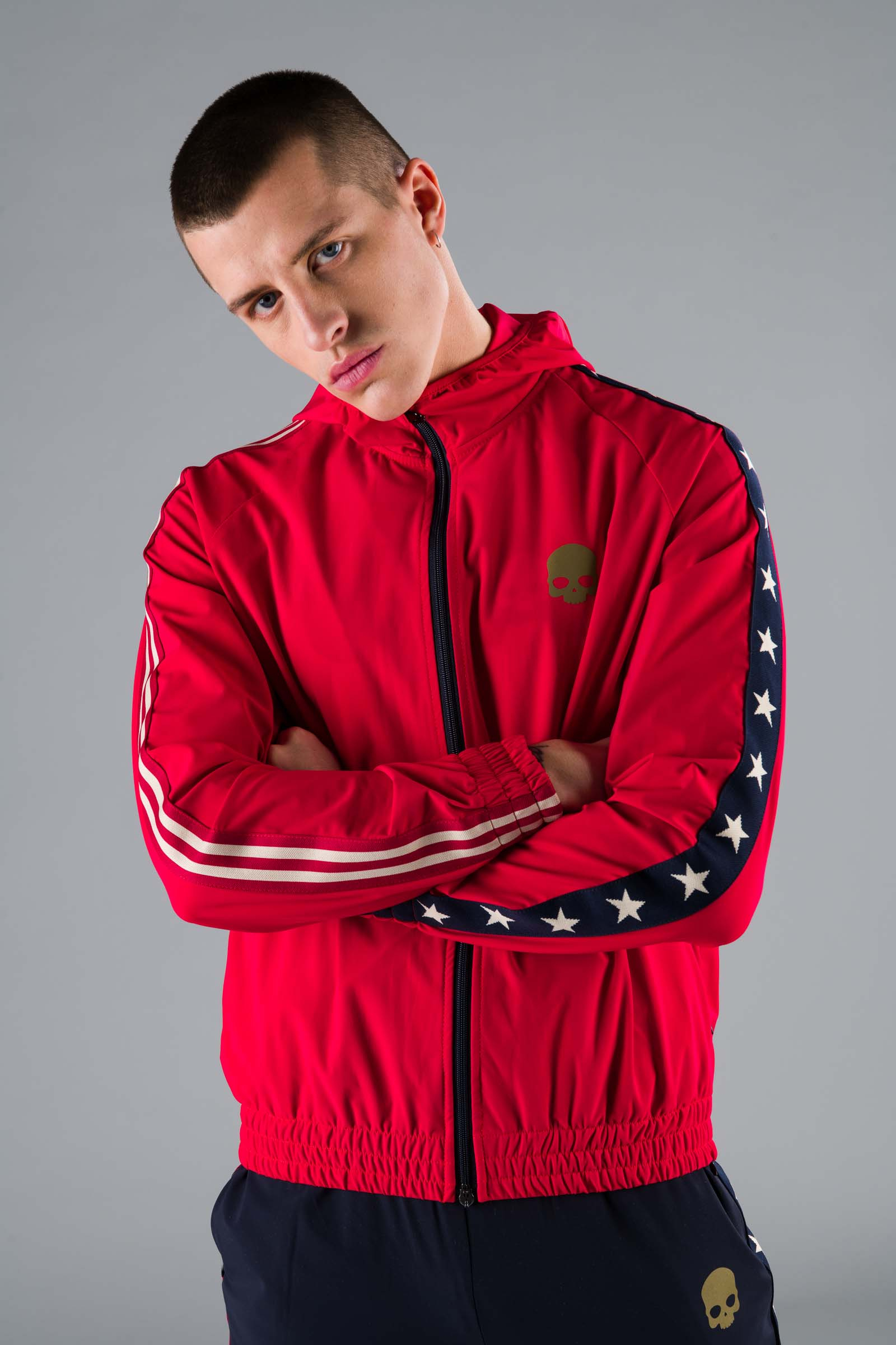 STAR FZ HOODIE - Apparel - Hydrogen - Luxury Sportwear