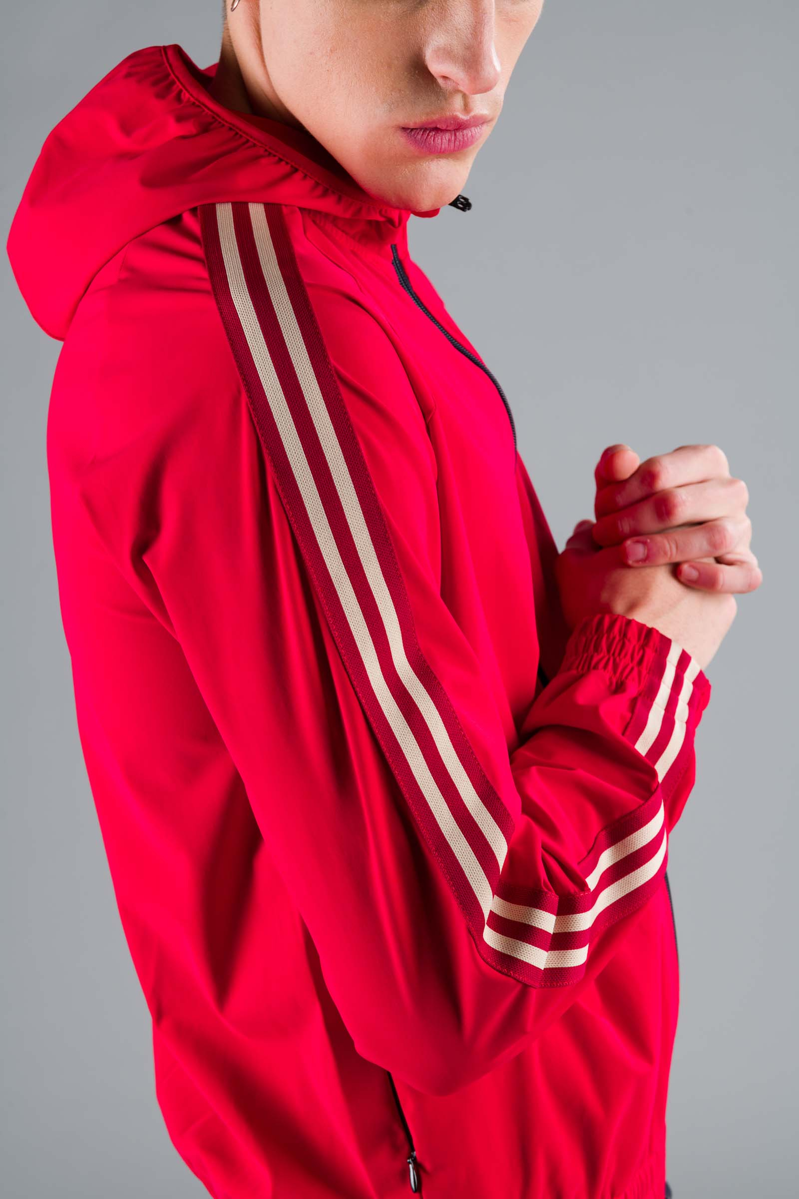 STAR FZ HOODIE - RED - Hydrogen - Luxury Sportwear