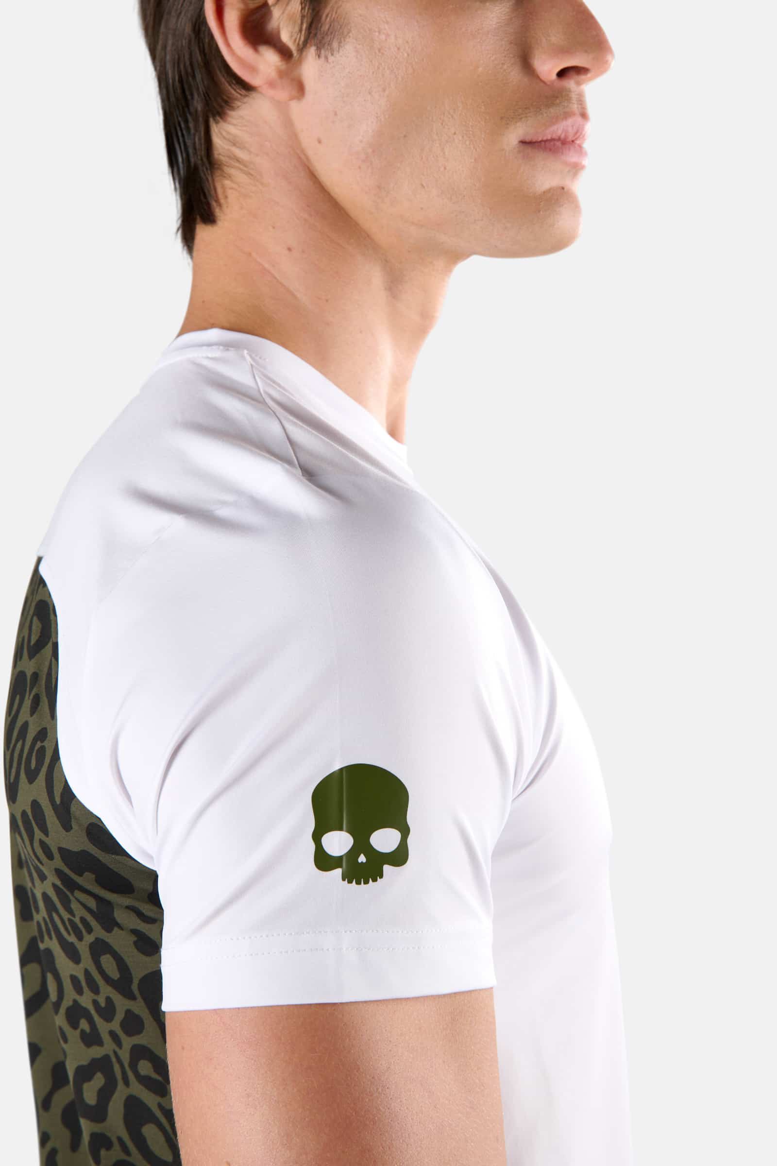 PANTHER TECH TEE - WHITE,MILITARY GREEN - Hydrogen - Luxury Sportwear