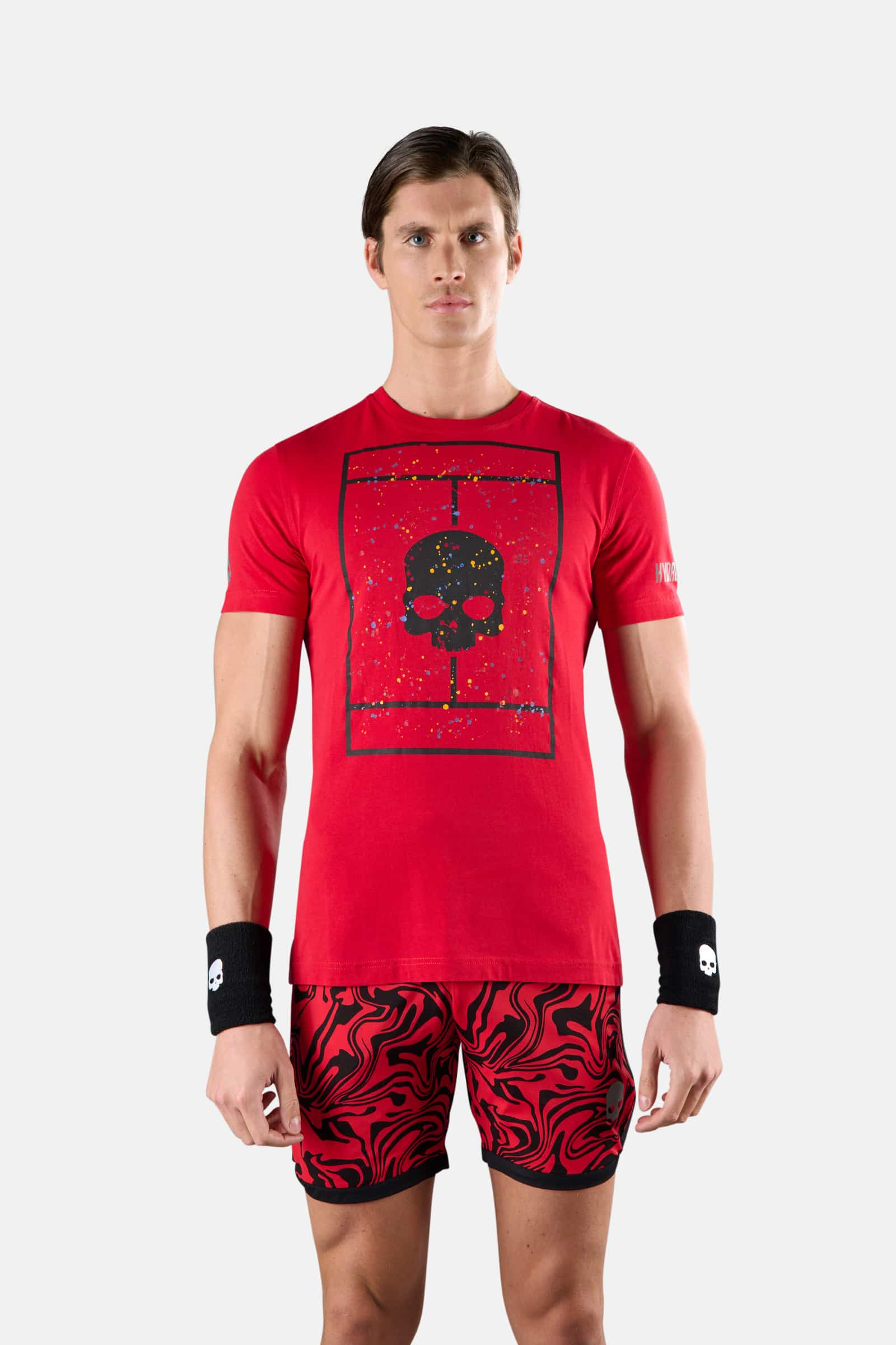 TENNIS COURT COTTON TEE - Apparel - Hydrogen - Luxury Sportwear
