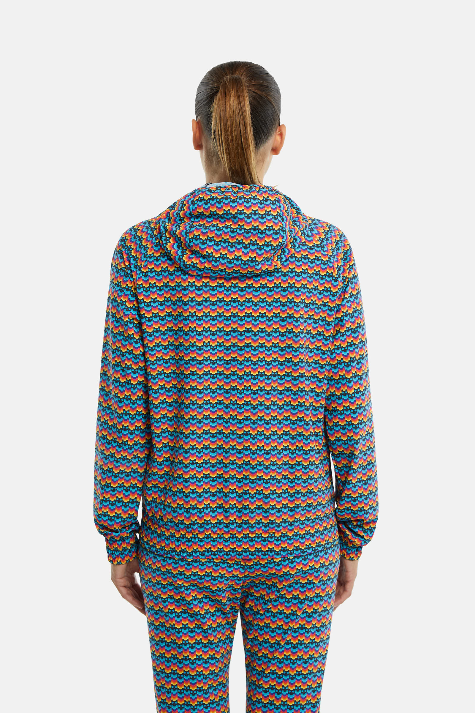 TECH HOODIE RAINBOW SKULL - RAINBOW - Hydrogen - Luxury Sportwear