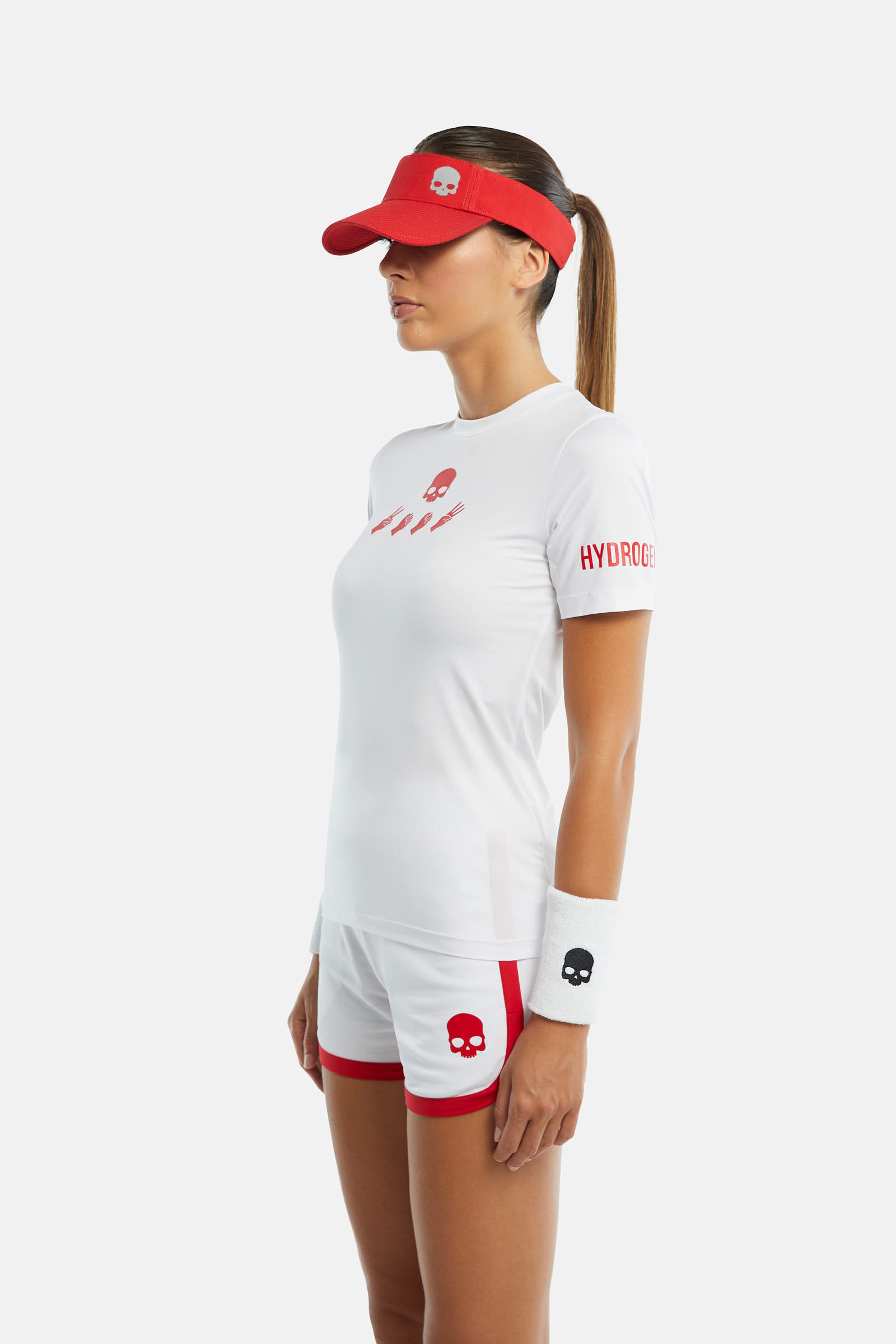 2003 TECH T-SHIRT - WHITE,RED - Hydrogen - Luxury Sportwear