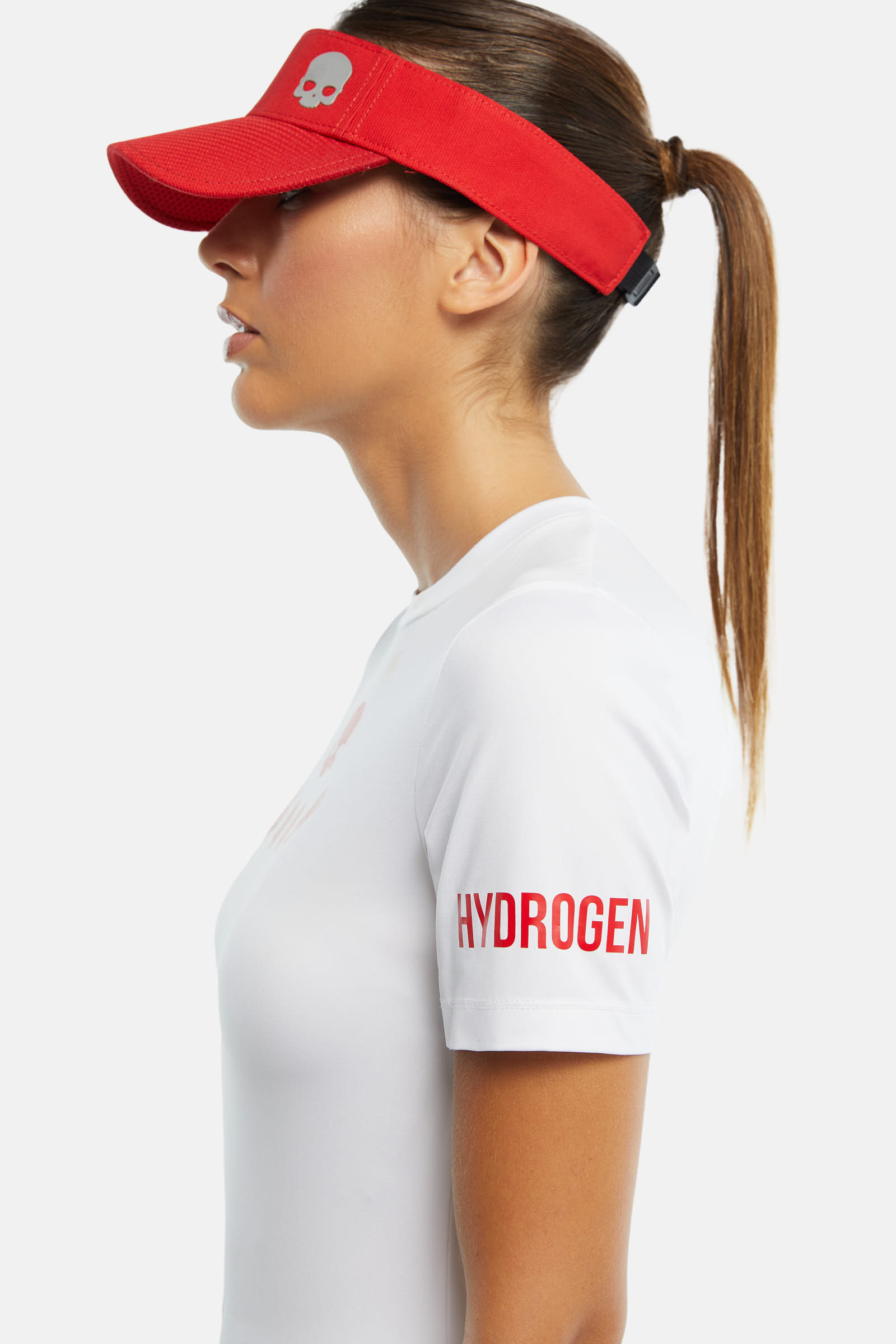 2003 TECH T-SHIRT - WHITE,RED - Hydrogen - Luxury Sportwear