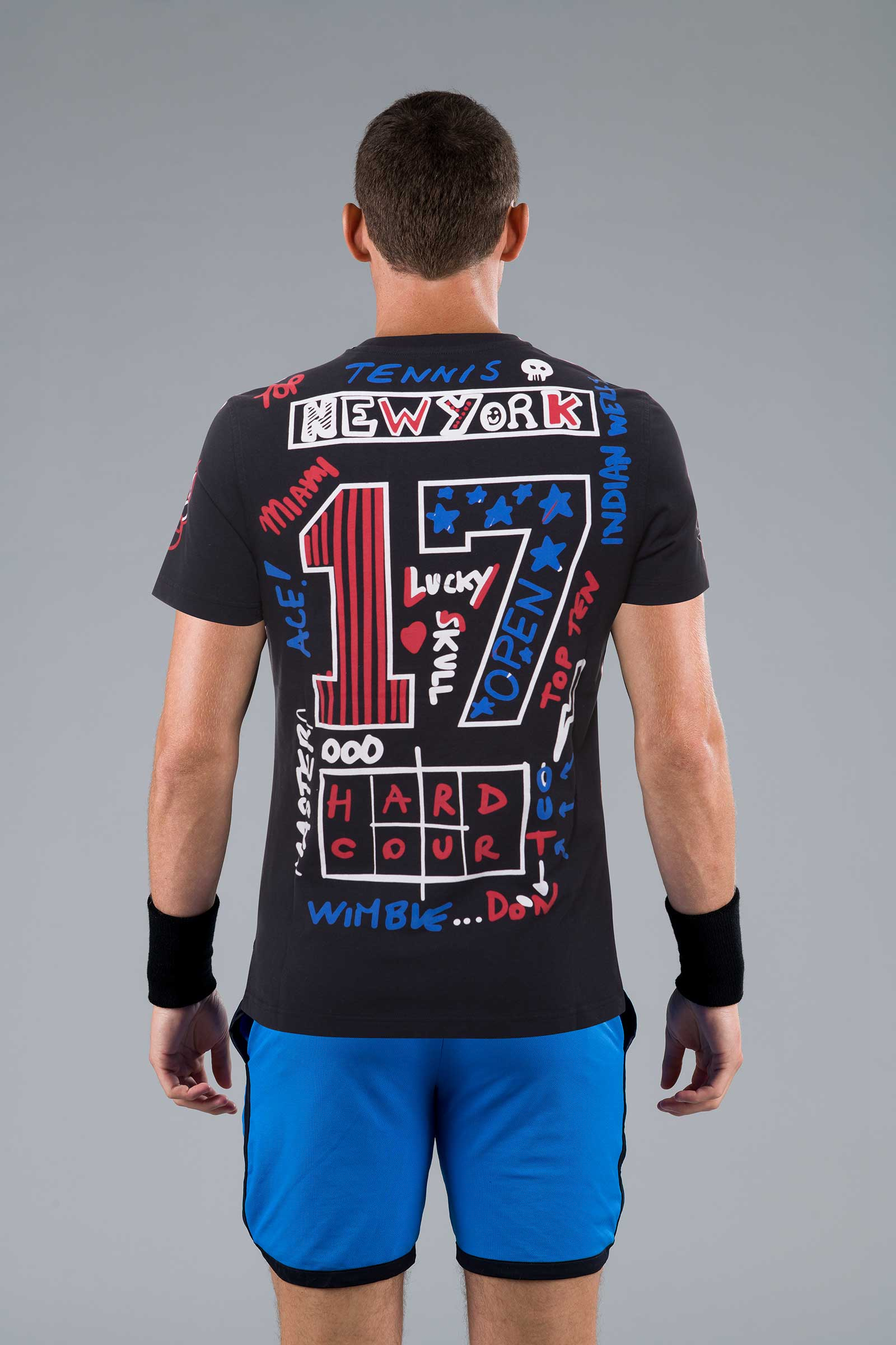 GRAFFITI TEE - BLACK,RED,BLUE - Hydrogen - Luxury Sportwear