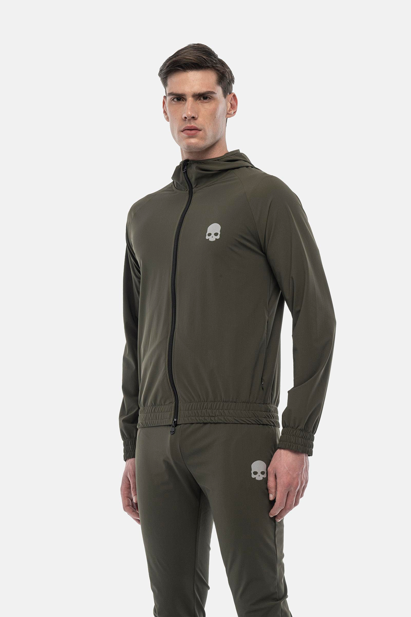 TECH FZ SWEATSHIRT SKULL - GREEN - Hydrogen - Luxury Sportwear