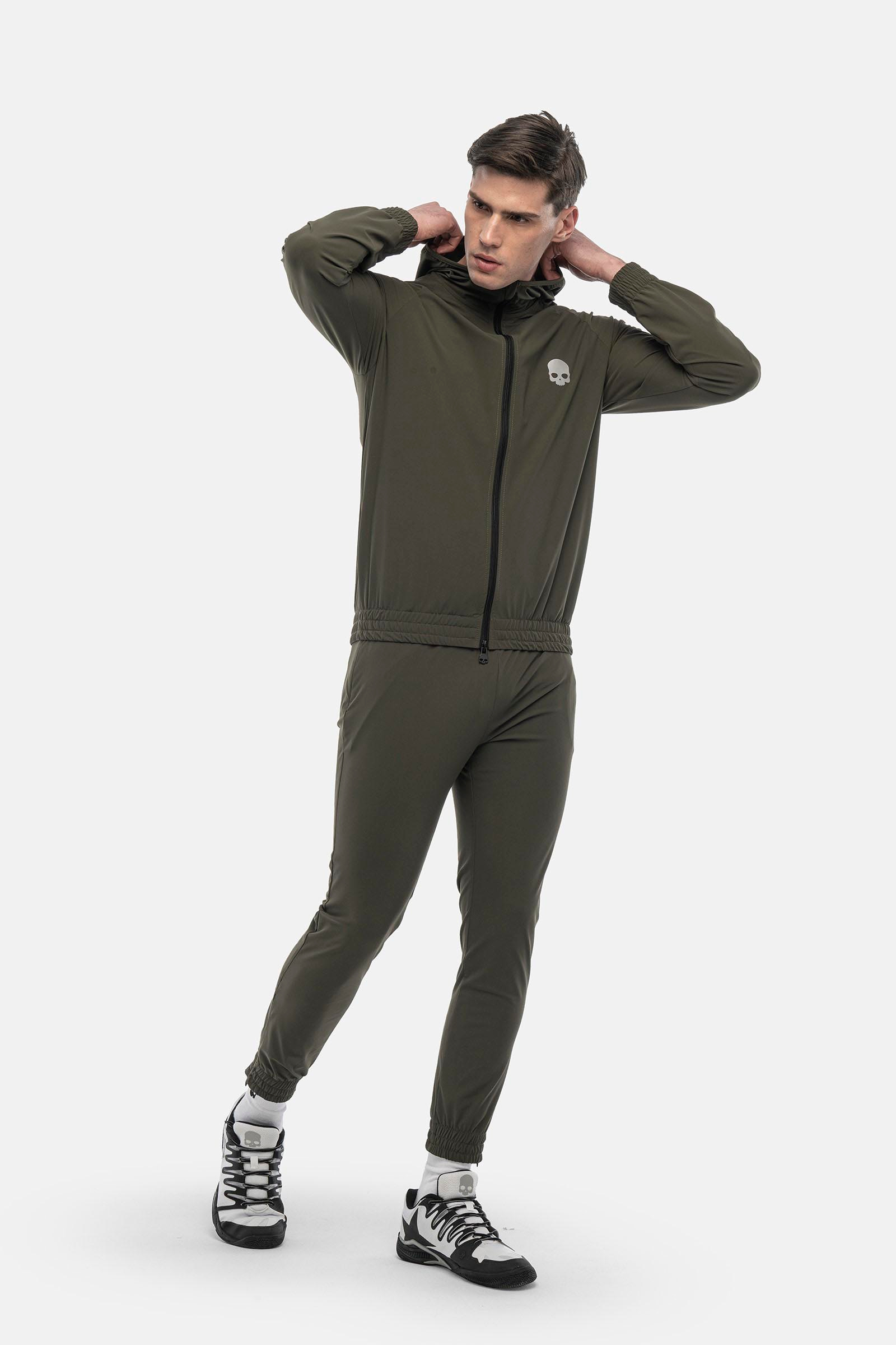 TECH FZ SWEATSHIRT SKULL - GREEN - Hydrogen - Luxury Sportwear