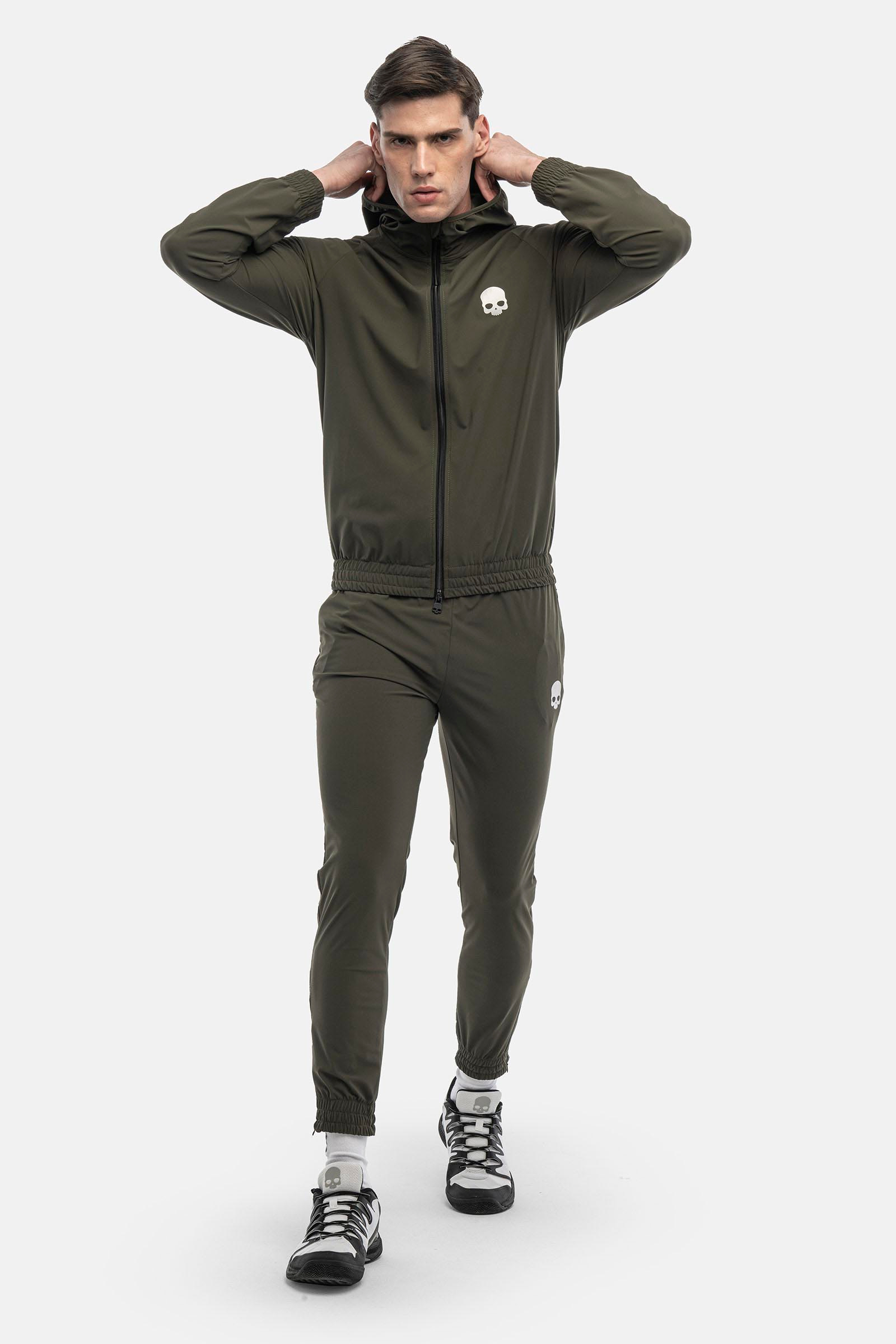 TECH FZ SWEATSHIRT SKULL - GREEN - Hydrogen - Luxury Sportwear