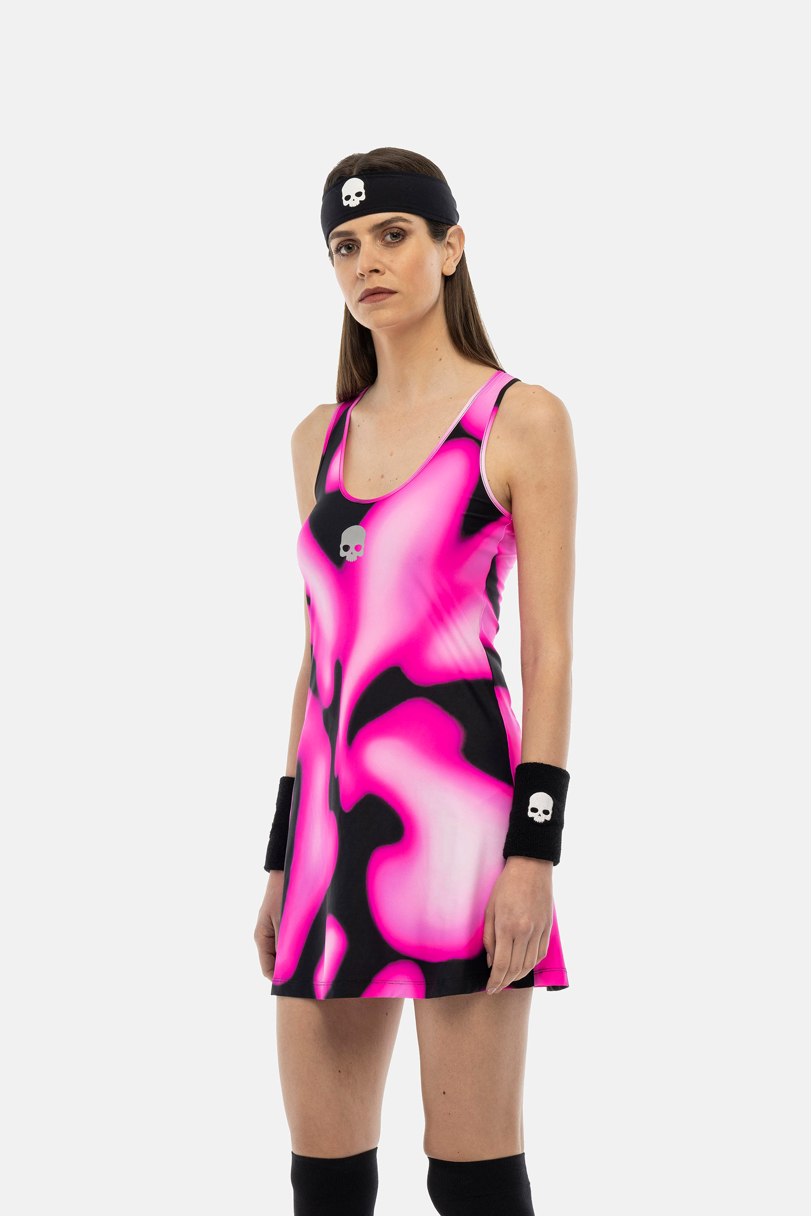 PSYCHEDELIC TECH DRESS - FUCHSIA - Hydrogen - Luxury Sportwear
