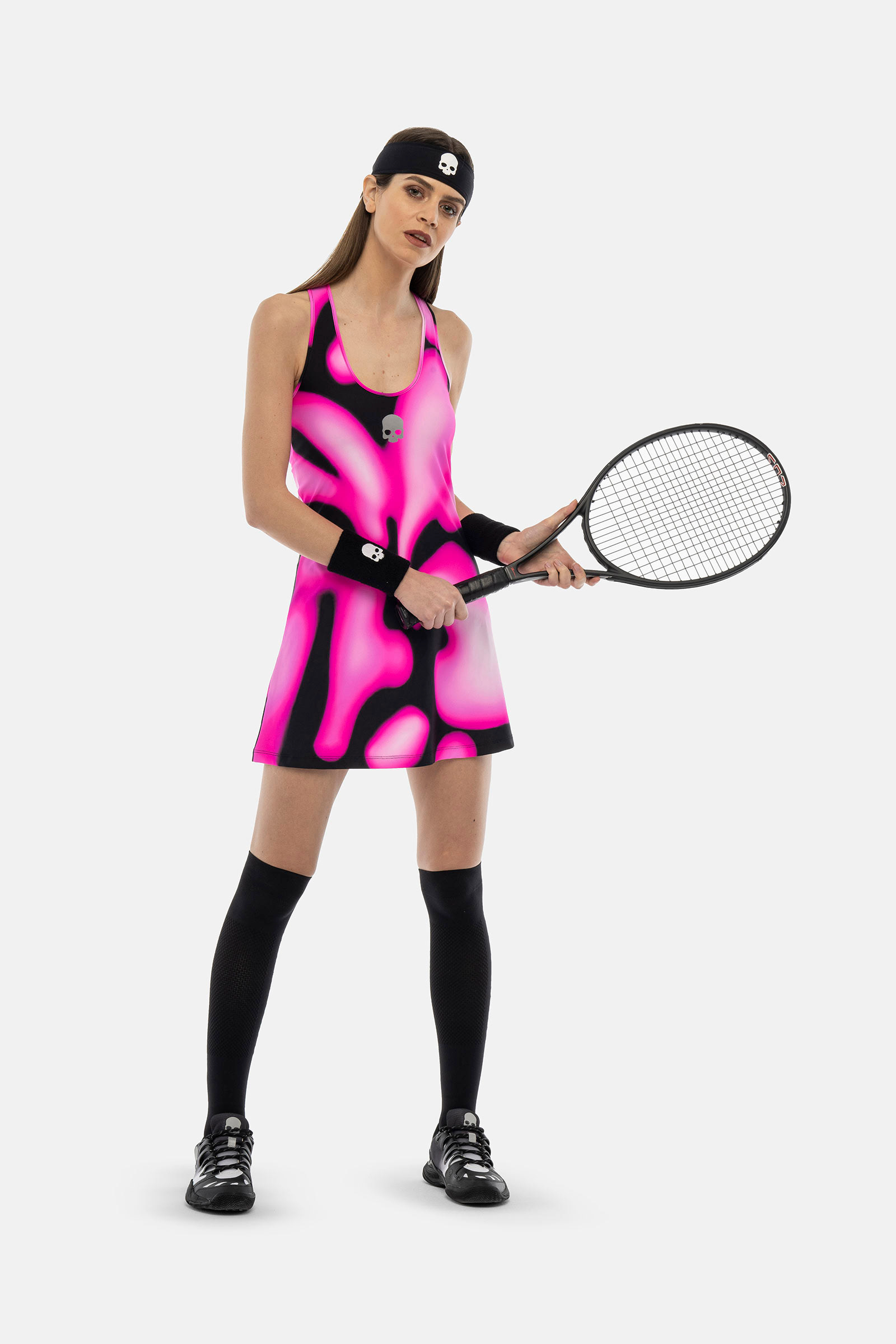 PSYCHEDELIC TECH DRESS - FUCHSIA - Hydrogen - Luxury Sportwear