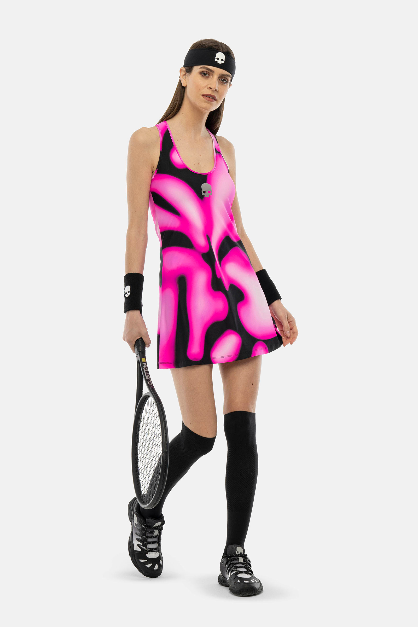 PSYCHEDELIC TECH DRESS - FUCHSIA - Hydrogen - Luxury Sportwear