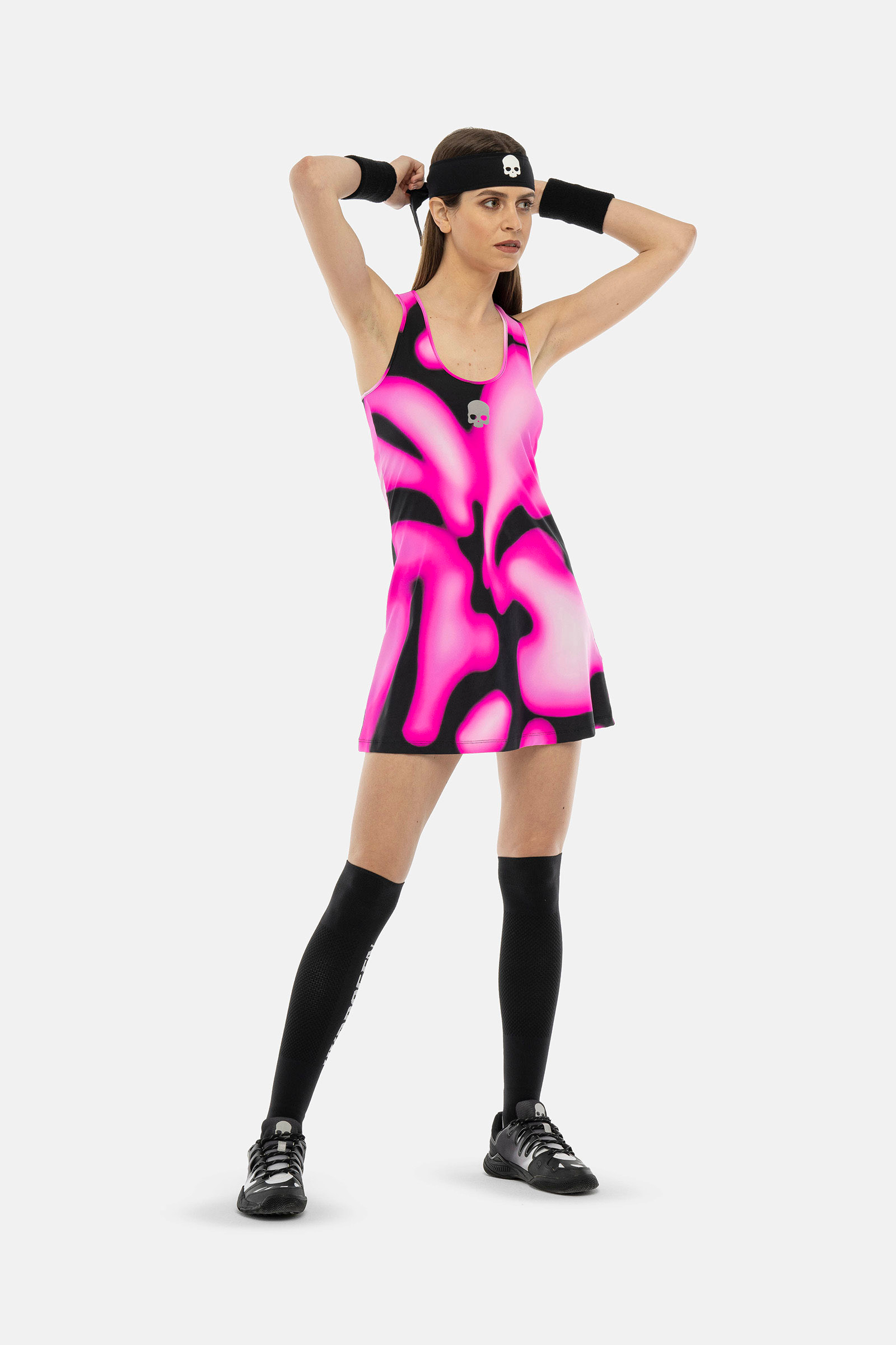 PSYCHEDELIC TECH DRESS - FUCHSIA - Hydrogen - Luxury Sportwear