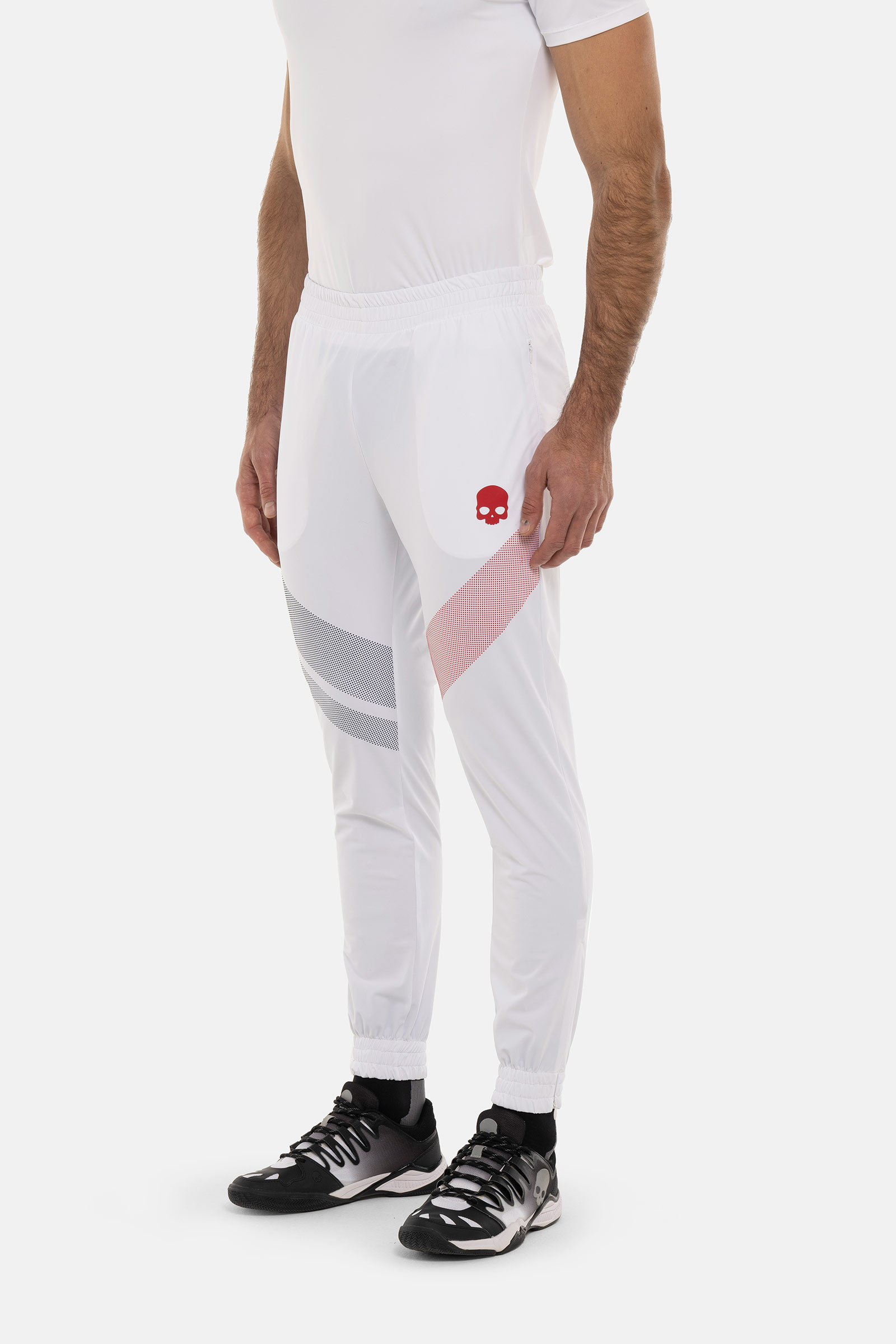 SPORT STRIPES TECH PANTS - WHITE - Hydrogen - Luxury Sportwear