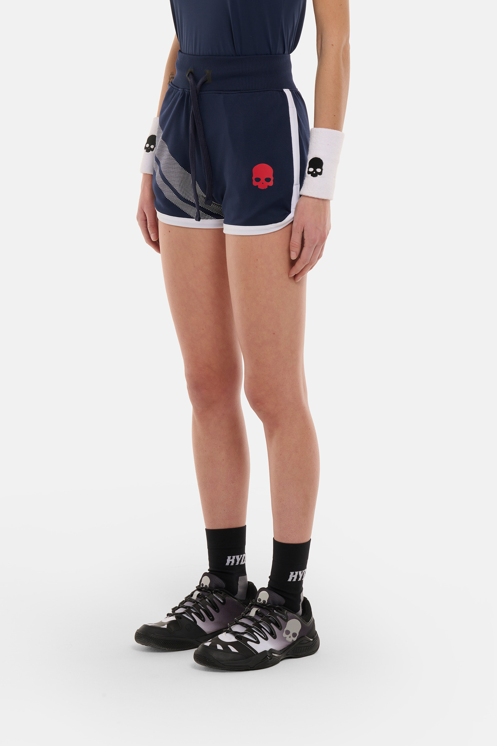 SPORT STRIPES TECH SHORTS - BLUE - Hydrogen - Luxury Sportwear