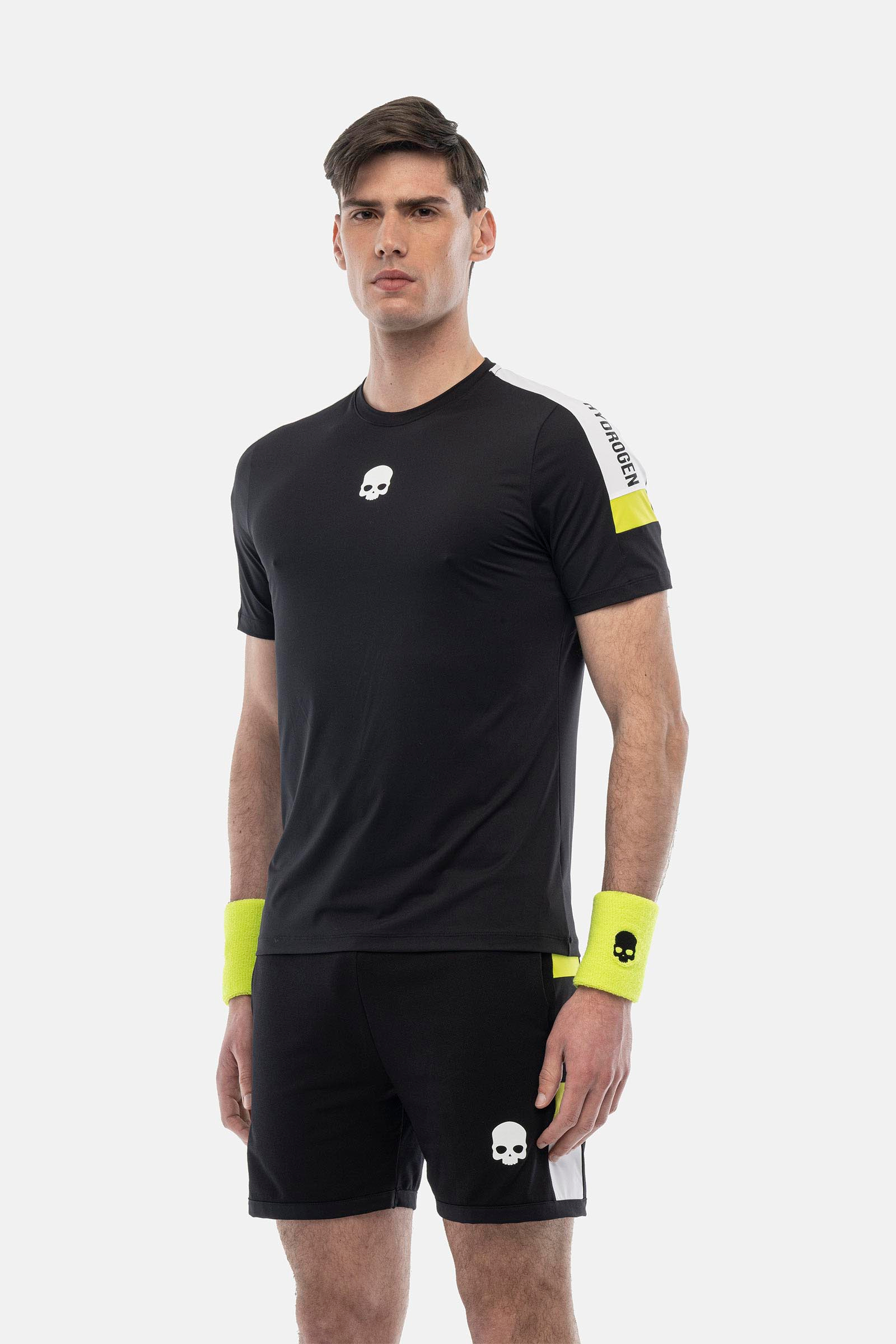 HERITAGE TECH T-SHIRT - BLACK - Hydrogen - Luxury Sportwear