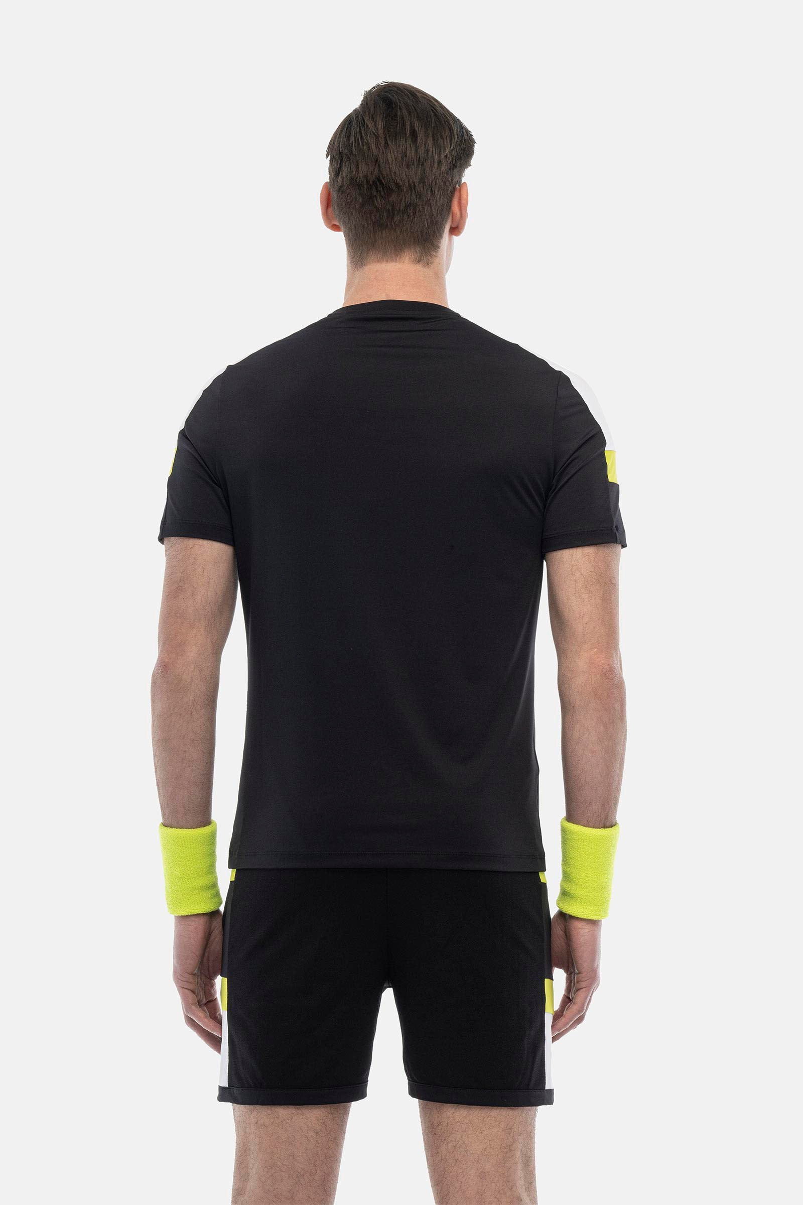 HERITAGE TECH T-SHIRT - BLACK - Hydrogen - Luxury Sportwear