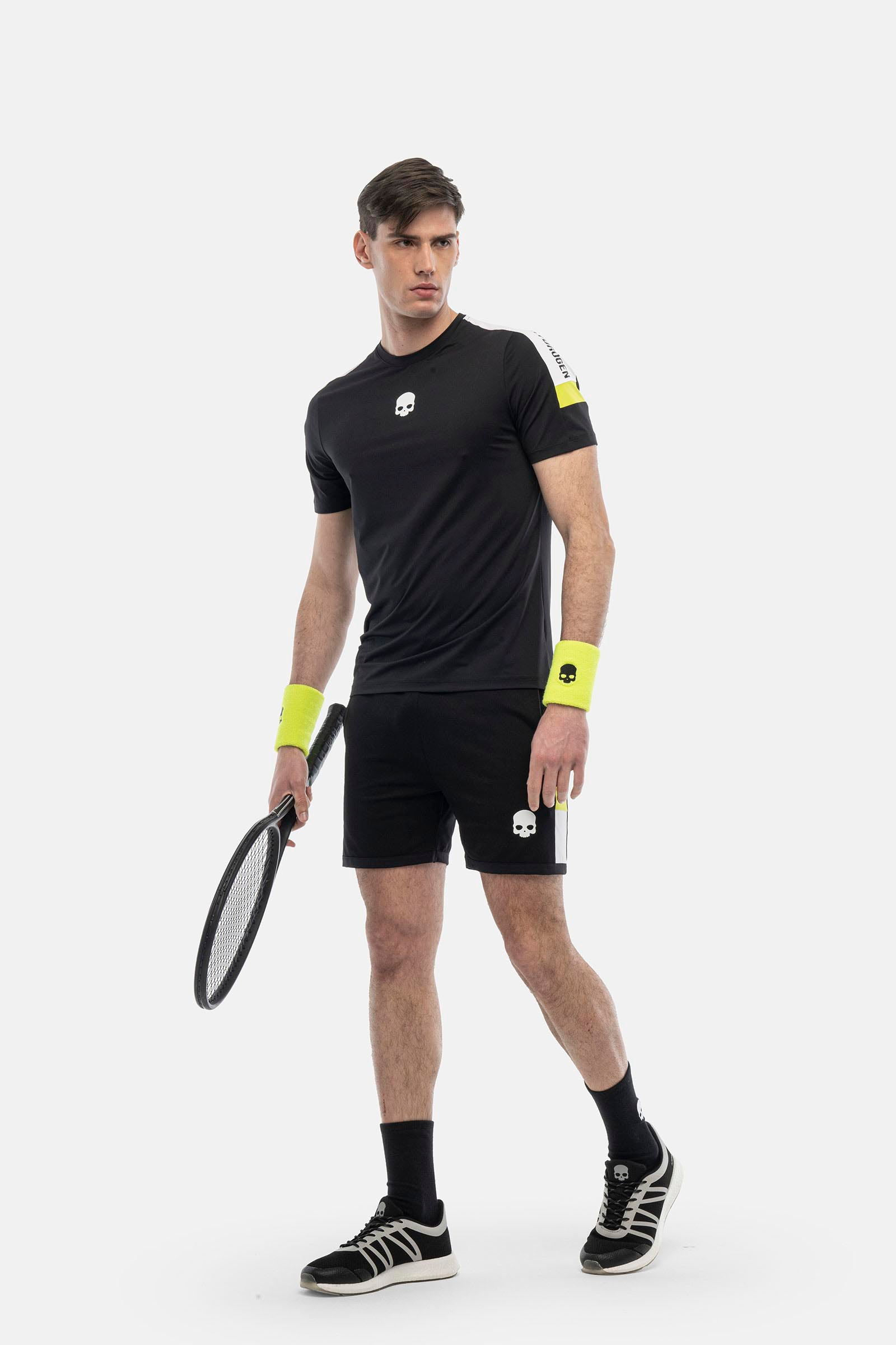 HERITAGE TECH T-SHIRT - BLACK - Hydrogen - Luxury Sportwear