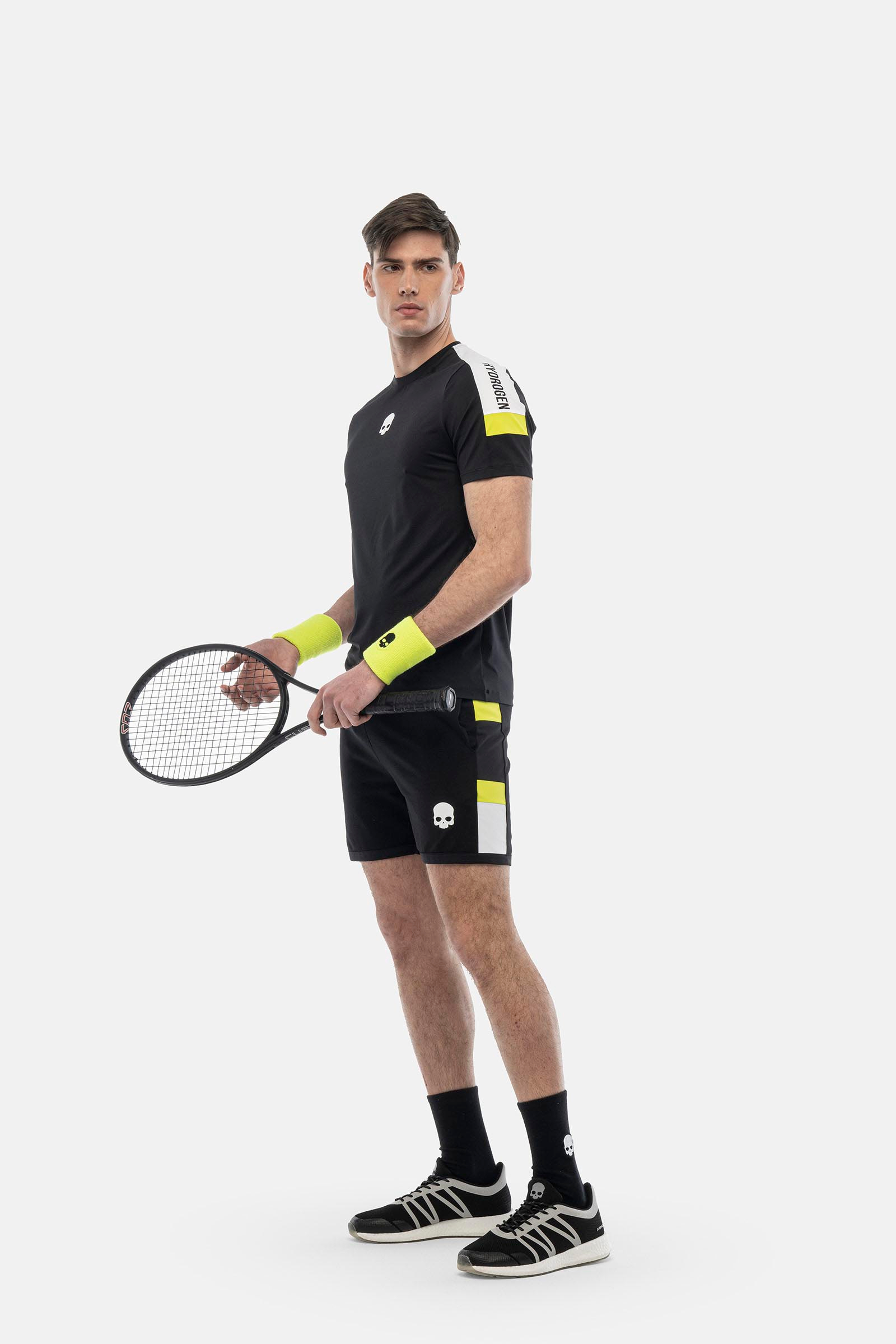 HERITAGE TECH T-SHIRT - BLACK - Hydrogen - Luxury Sportwear