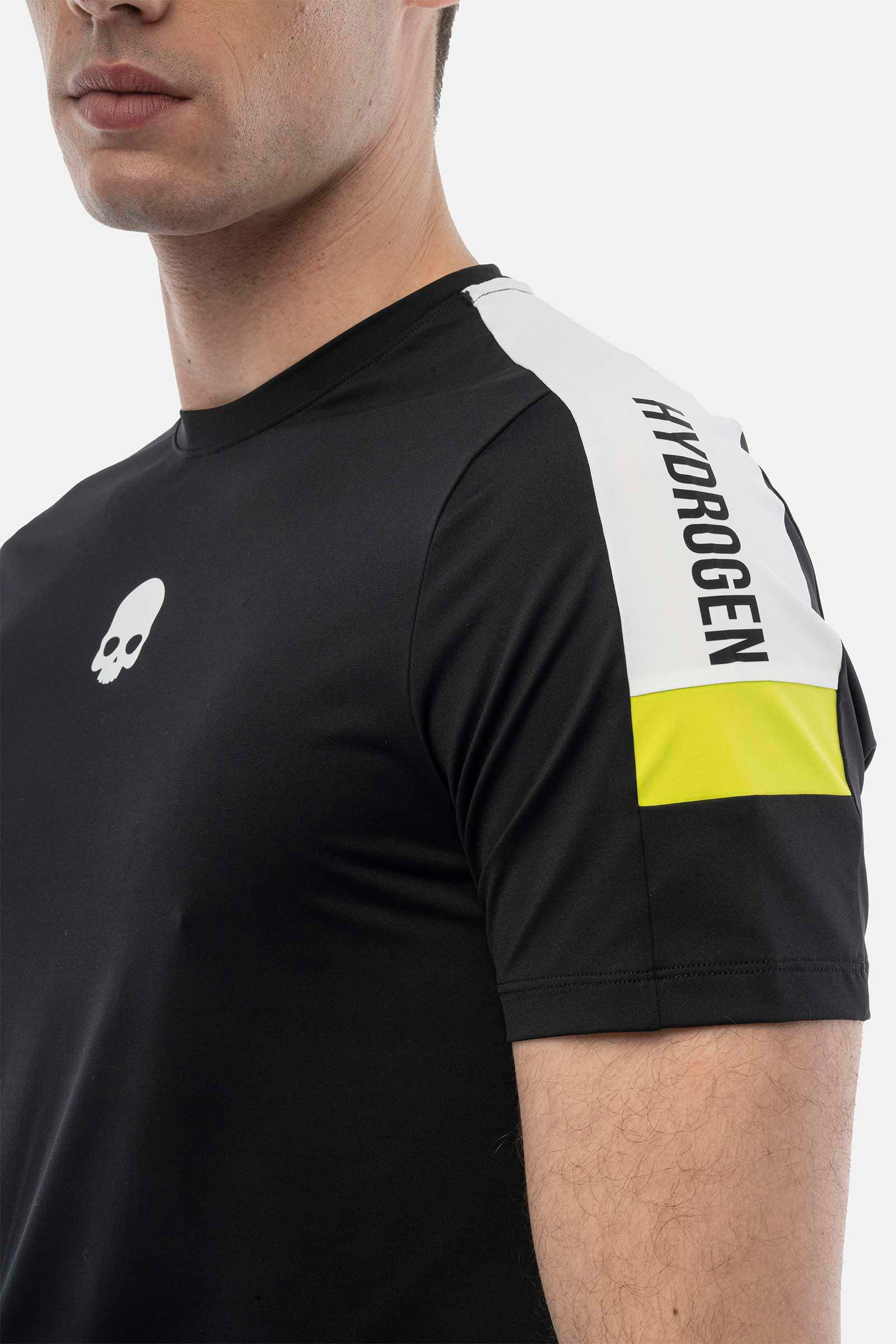 HERITAGE TECH T-SHIRT - BLACK - Hydrogen - Luxury Sportwear