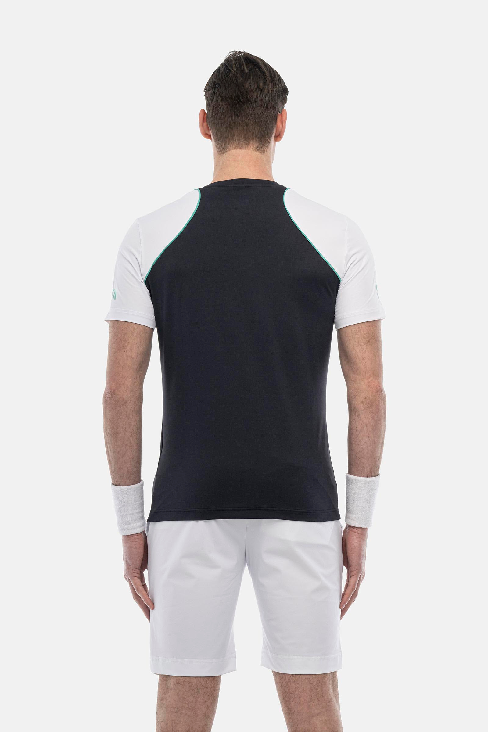PIPING TECH T-SHIRT - BLUE - Hydrogen - Luxury Sportwear