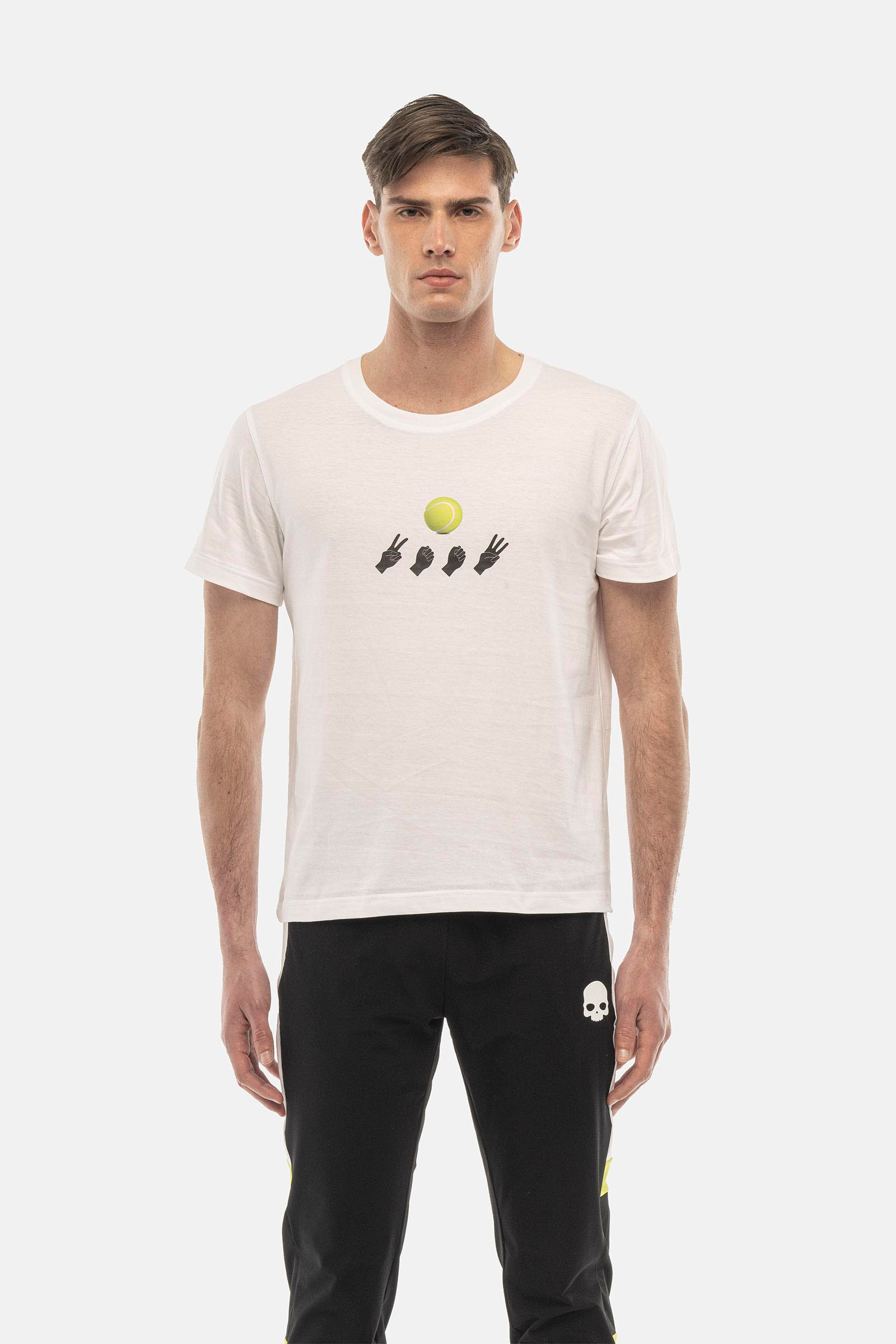 2003 TENNIS BALL T-SHIRT - WHITE - Hydrogen - Luxury Sportwear
