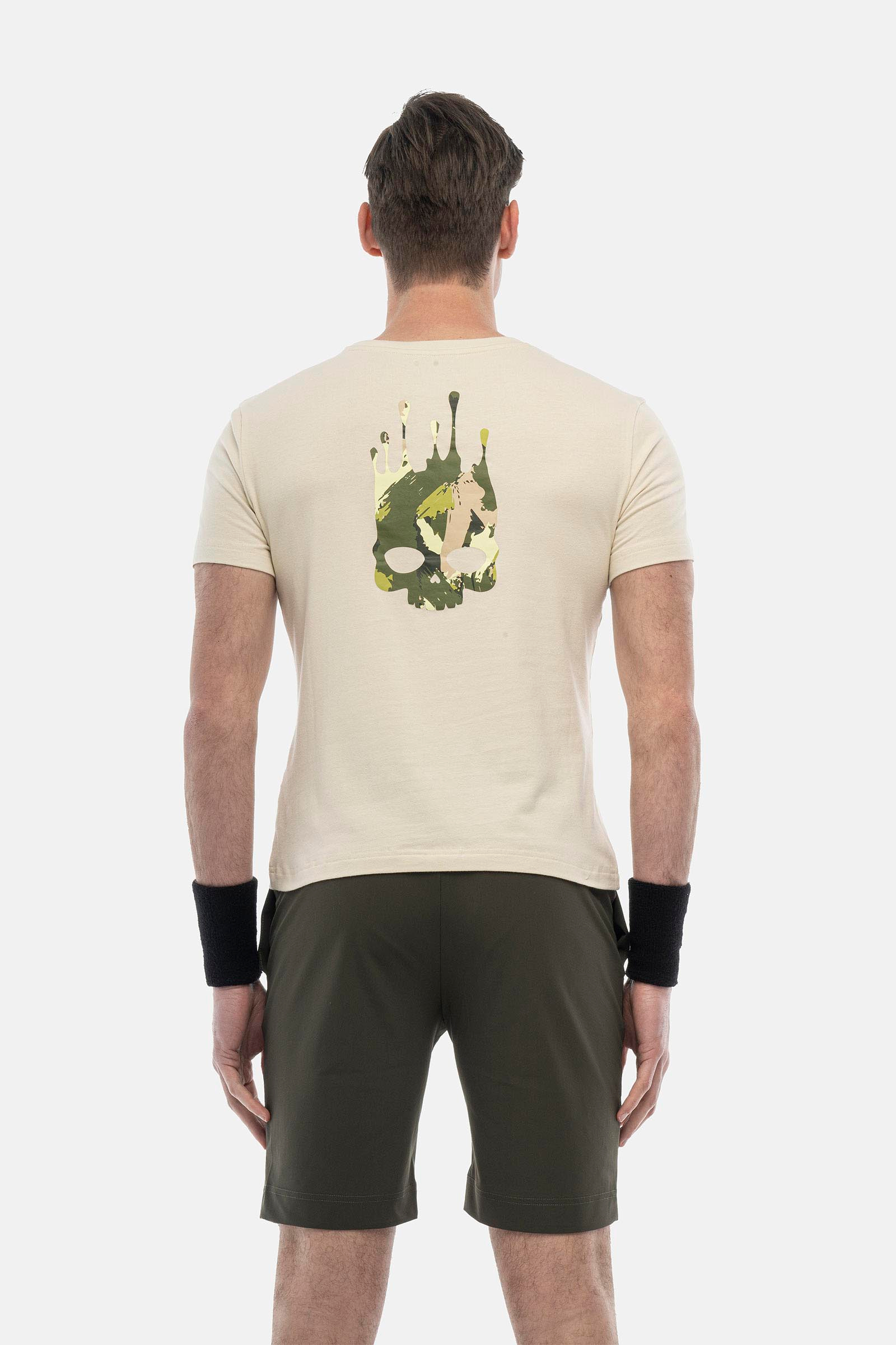 BRUSHED CAMO T-SHIRT - BEIGE - Hydrogen - Luxury Sportwear