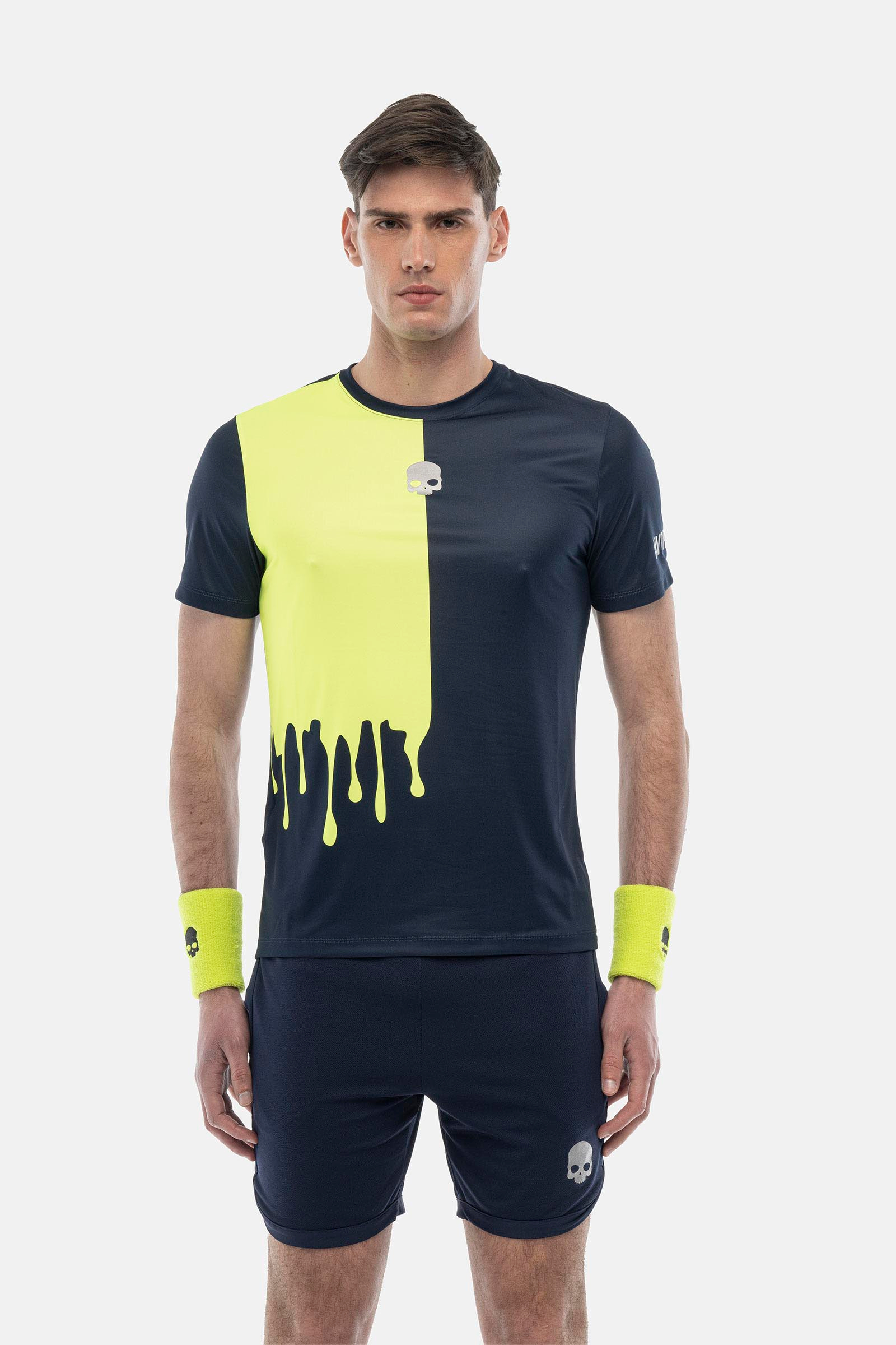 T-shirt tecnica Drip - BLUE,YELLOW - Abbigliamento sportivo | Hydrogen