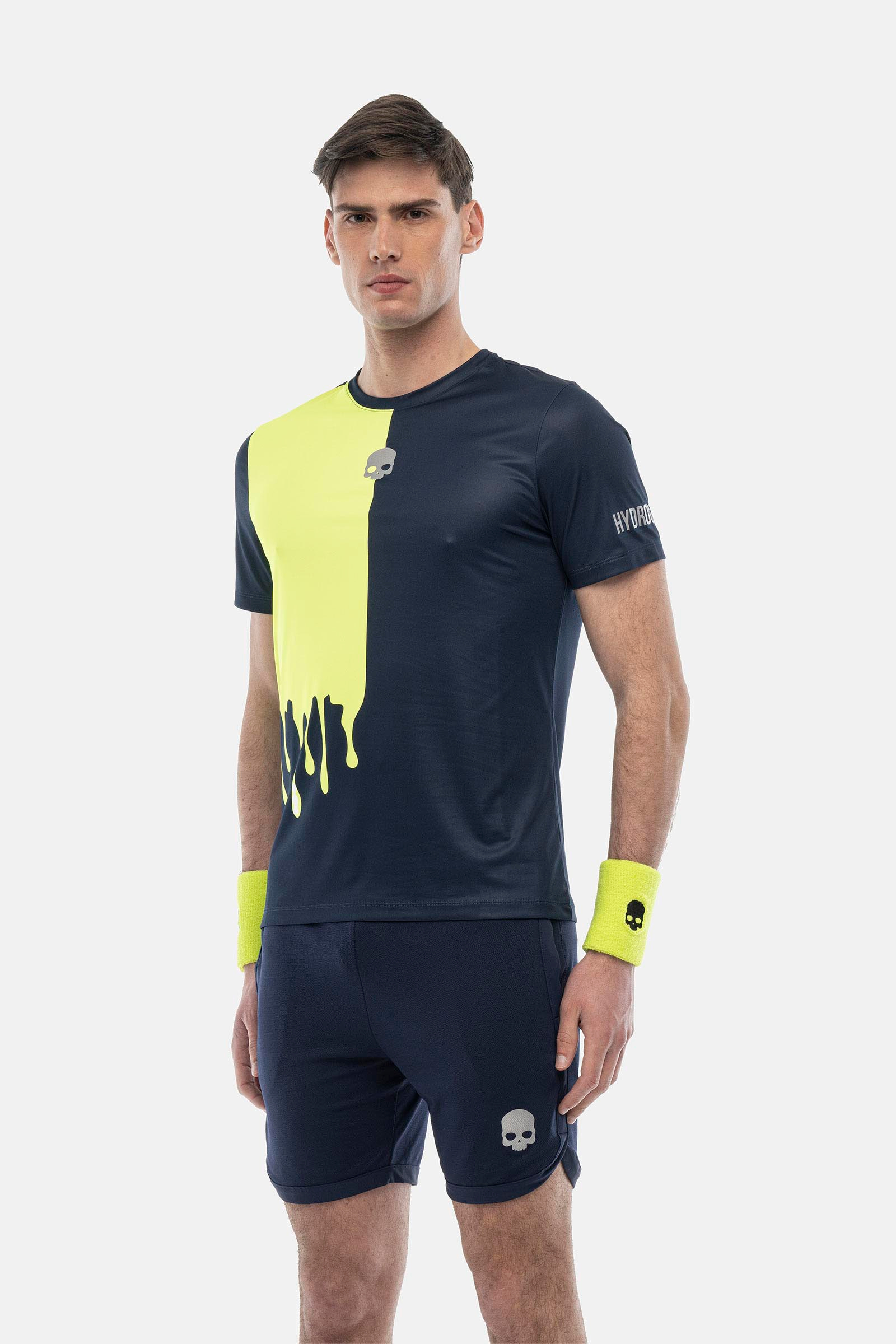 T-shirt tecnica Drip - BLUE,YELLOW - Abbigliamento sportivo | Hydrogen