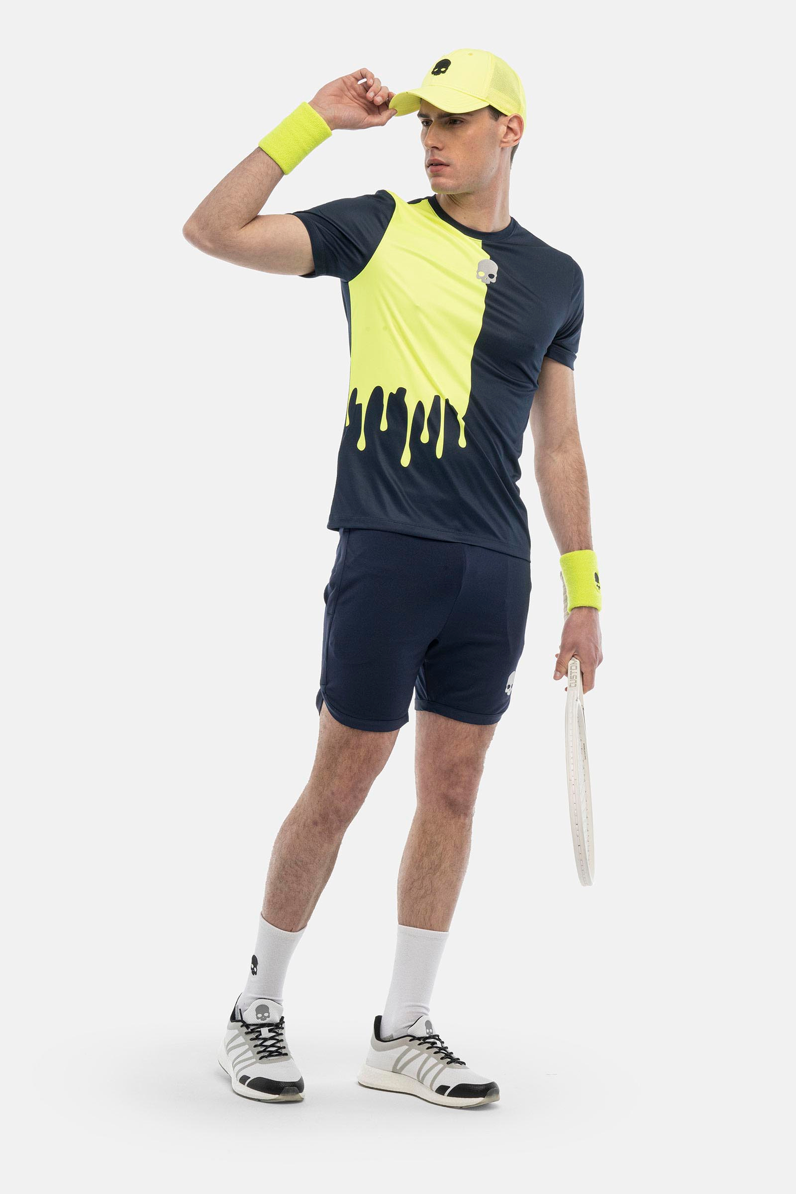 T-shirt tecnica Drip - BLUE,YELLOW - Abbigliamento sportivo | Hydrogen