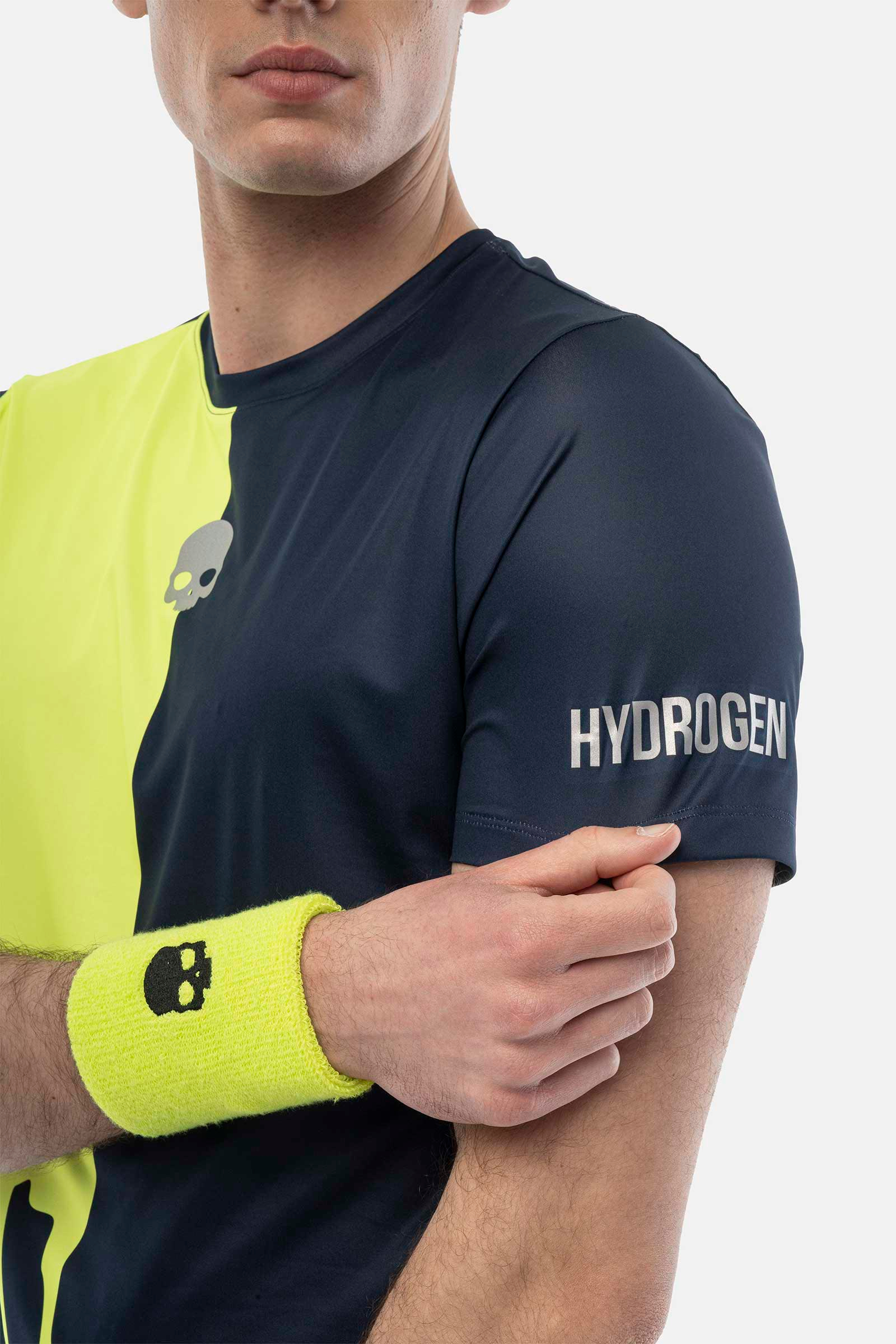 T-shirt tecnica Drip - BLUE,YELLOW - Abbigliamento sportivo | Hydrogen