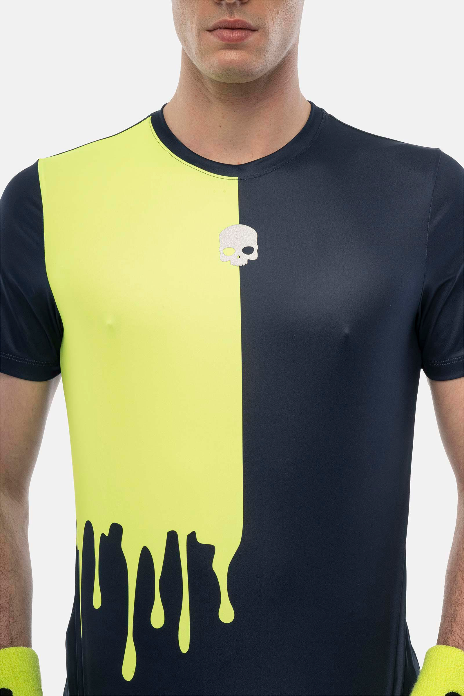 T-shirt tecnica Drip - BLUE,YELLOW - Abbigliamento sportivo | Hydrogen