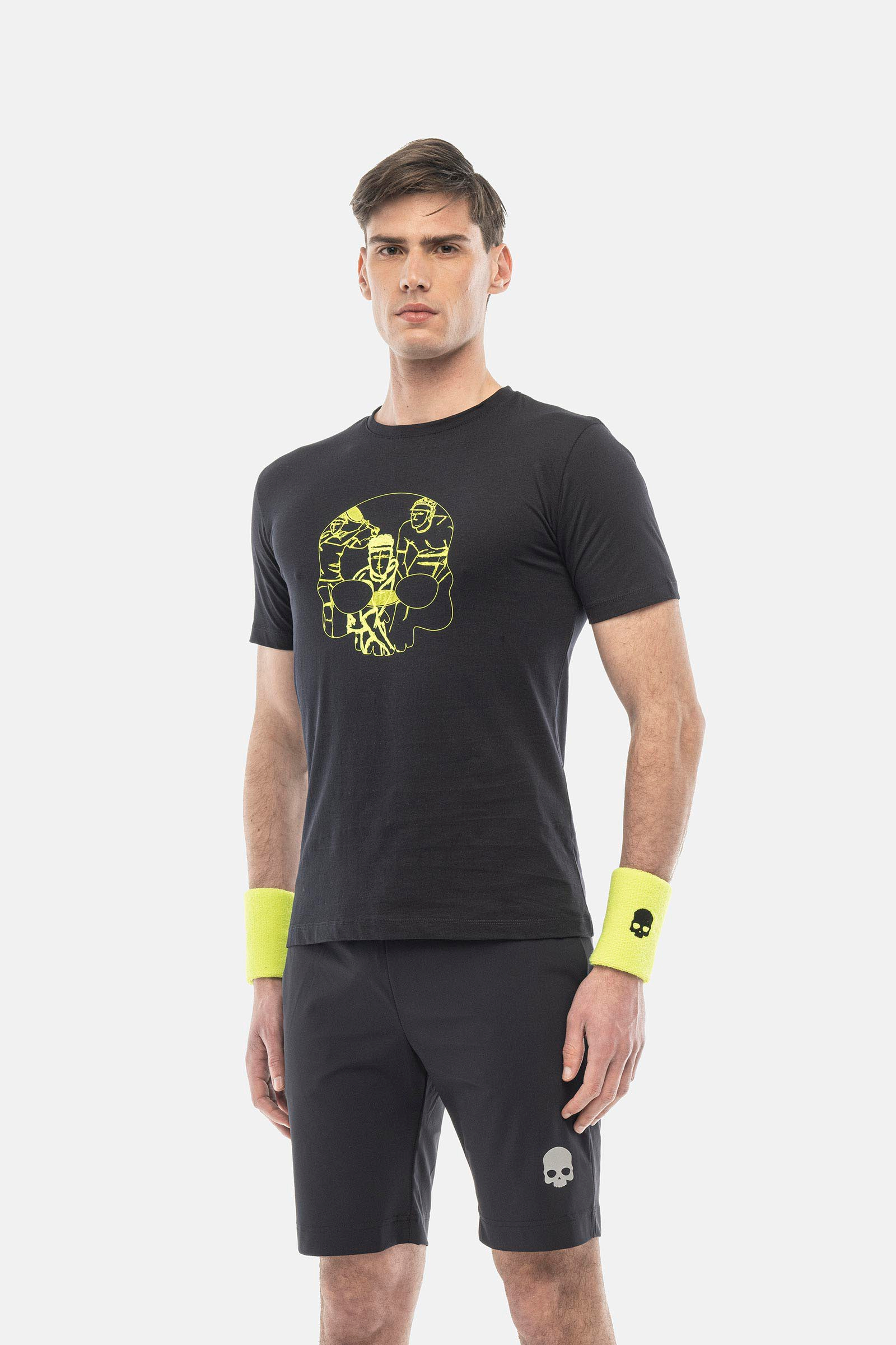 SKETCH T-SHIRT - BLUE,YELLOW - Hydrogen - Luxury Sportwear