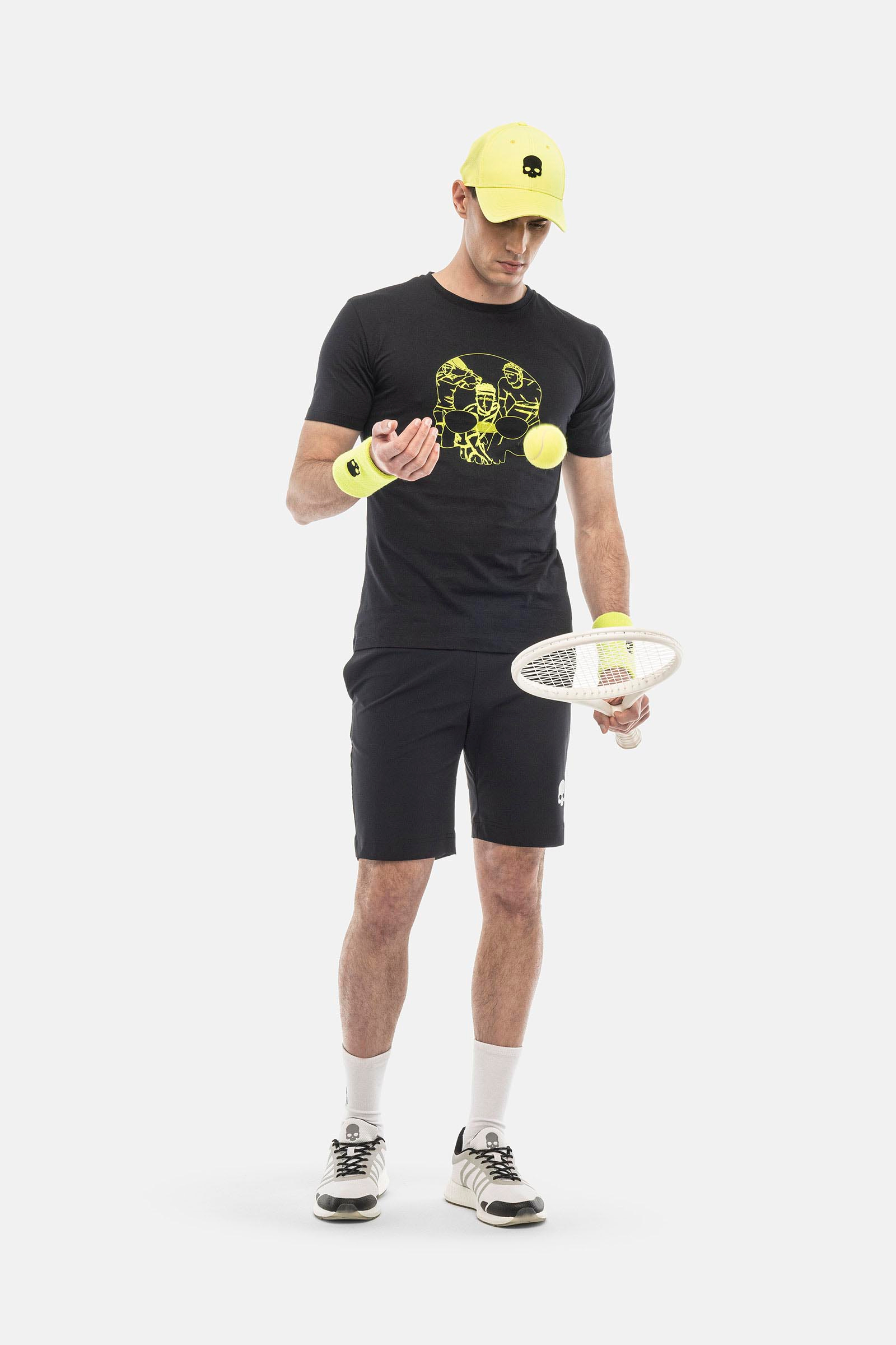 SKETCH T-SHIRT - BLUE,YELLOW - Hydrogen - Luxury Sportwear