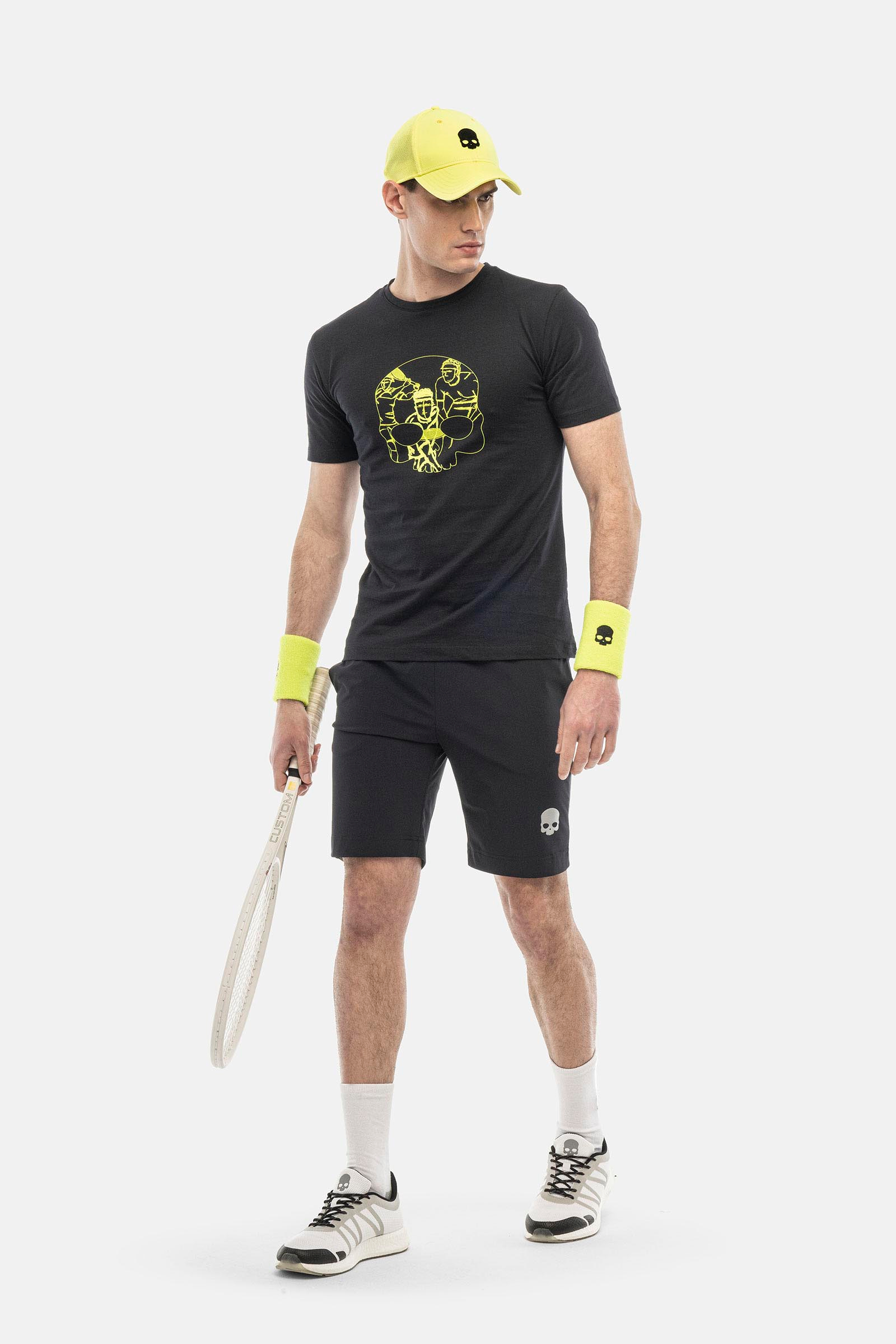 SKETCH T-SHIRT - BLUE,YELLOW - Hydrogen - Luxury Sportwear