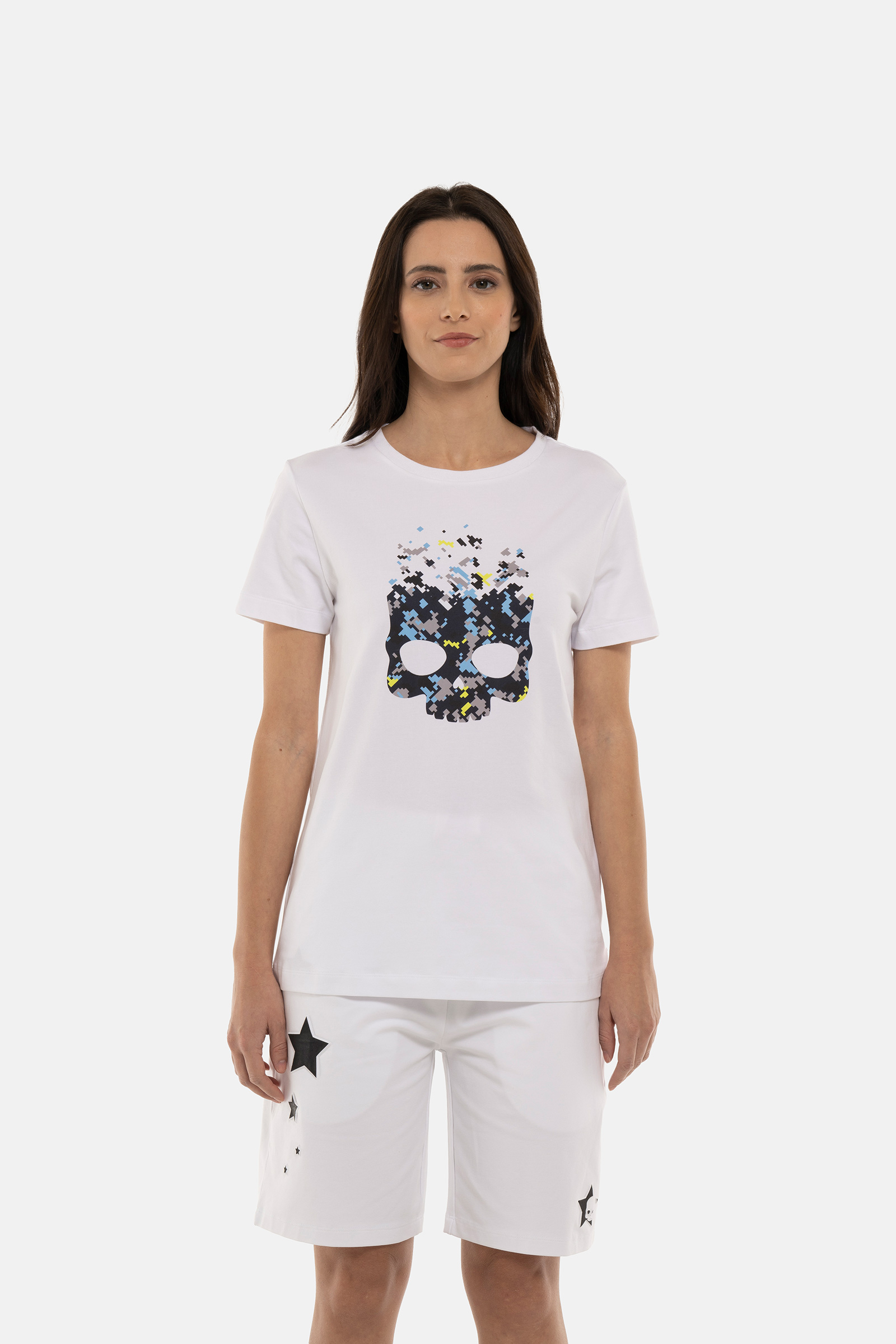 CAMU PIXEL COTTON TEE - Apparel - Hydrogen - Luxury Sportwear