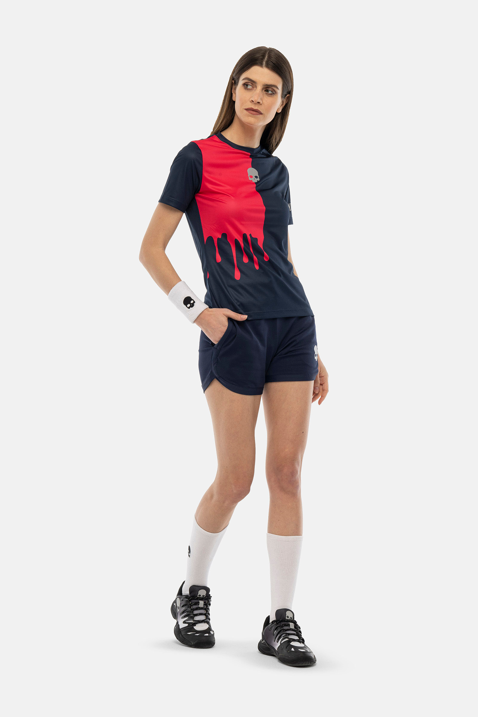 T-shirt tecnica drip - BLUE NAVY,FUCHSIA FLUO - Abbigliamento sportivo | Hydrogen