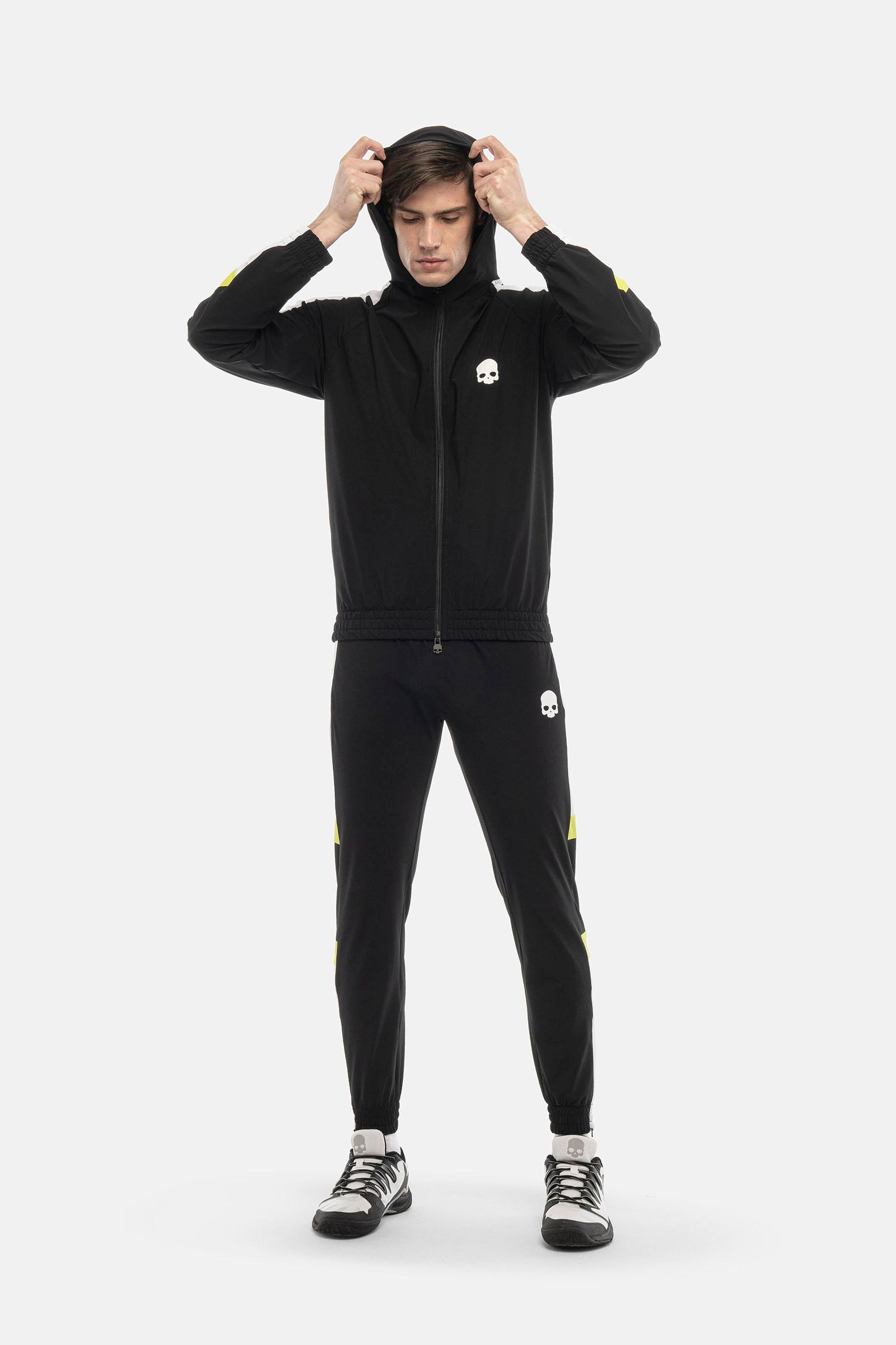 Felpa tecnica con cappuccio - BLACK - Abbigliamento sportivo | Hydrogen