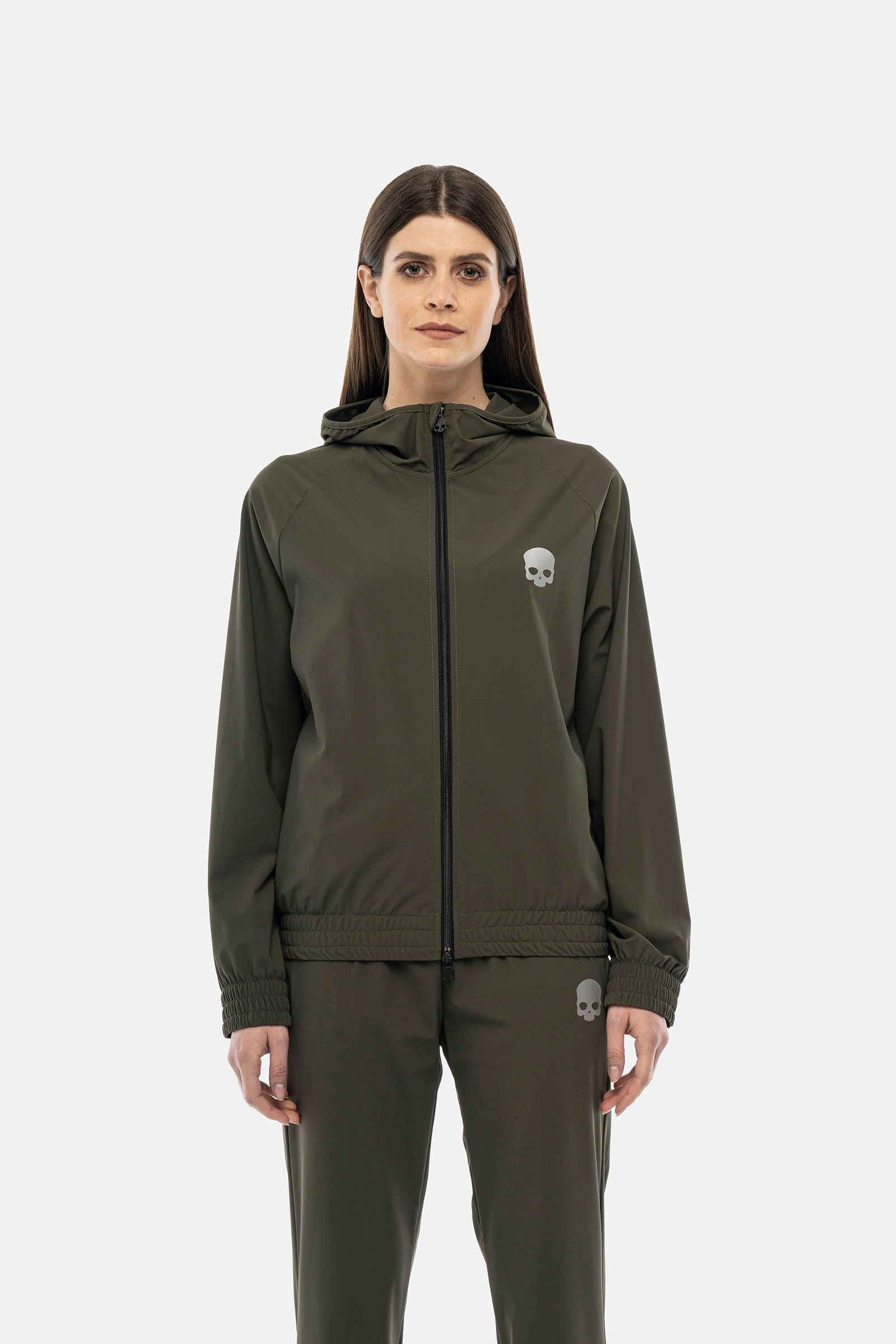 BASIC TECH FZ HOODIE - GREEN - Hydrogen - Luxury Sportwear