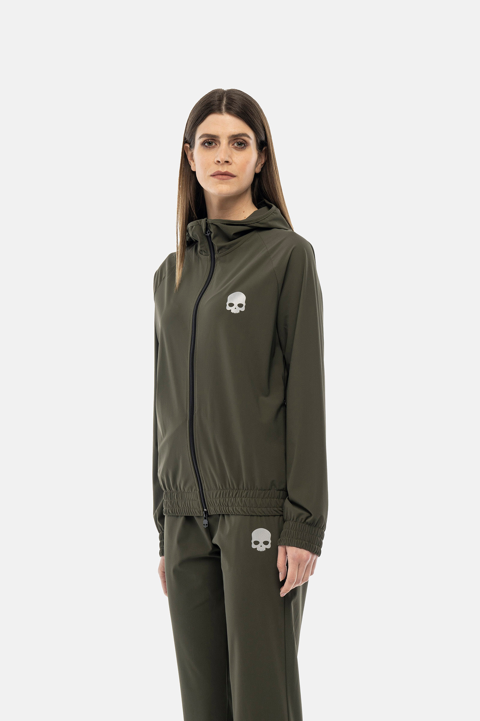 BASIC TECH FZ HOODIE - GREEN - Hydrogen - Luxury Sportwear
