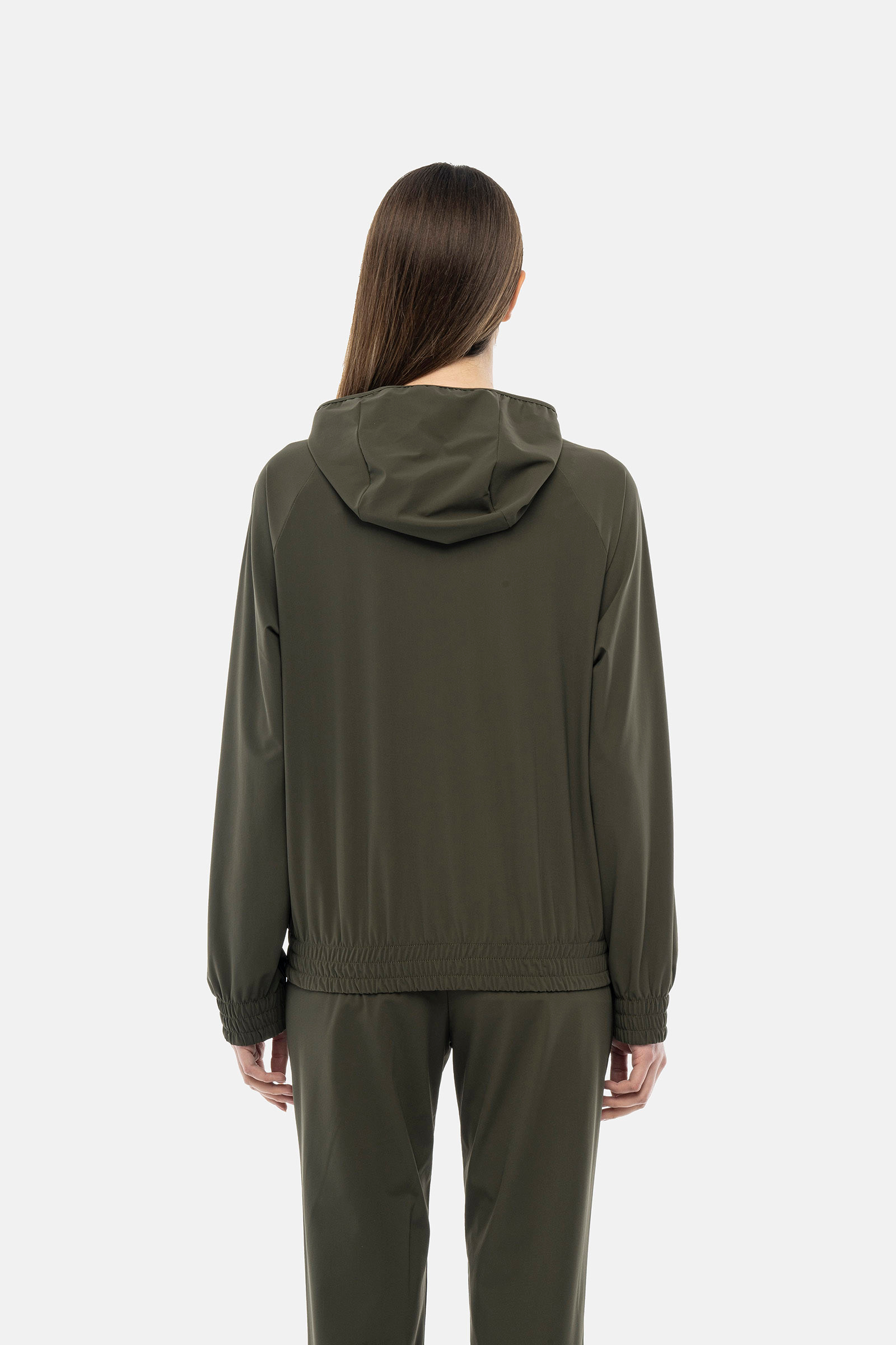 BASIC TECH FZ HOODIE - GREEN - Hydrogen - Luxury Sportwear