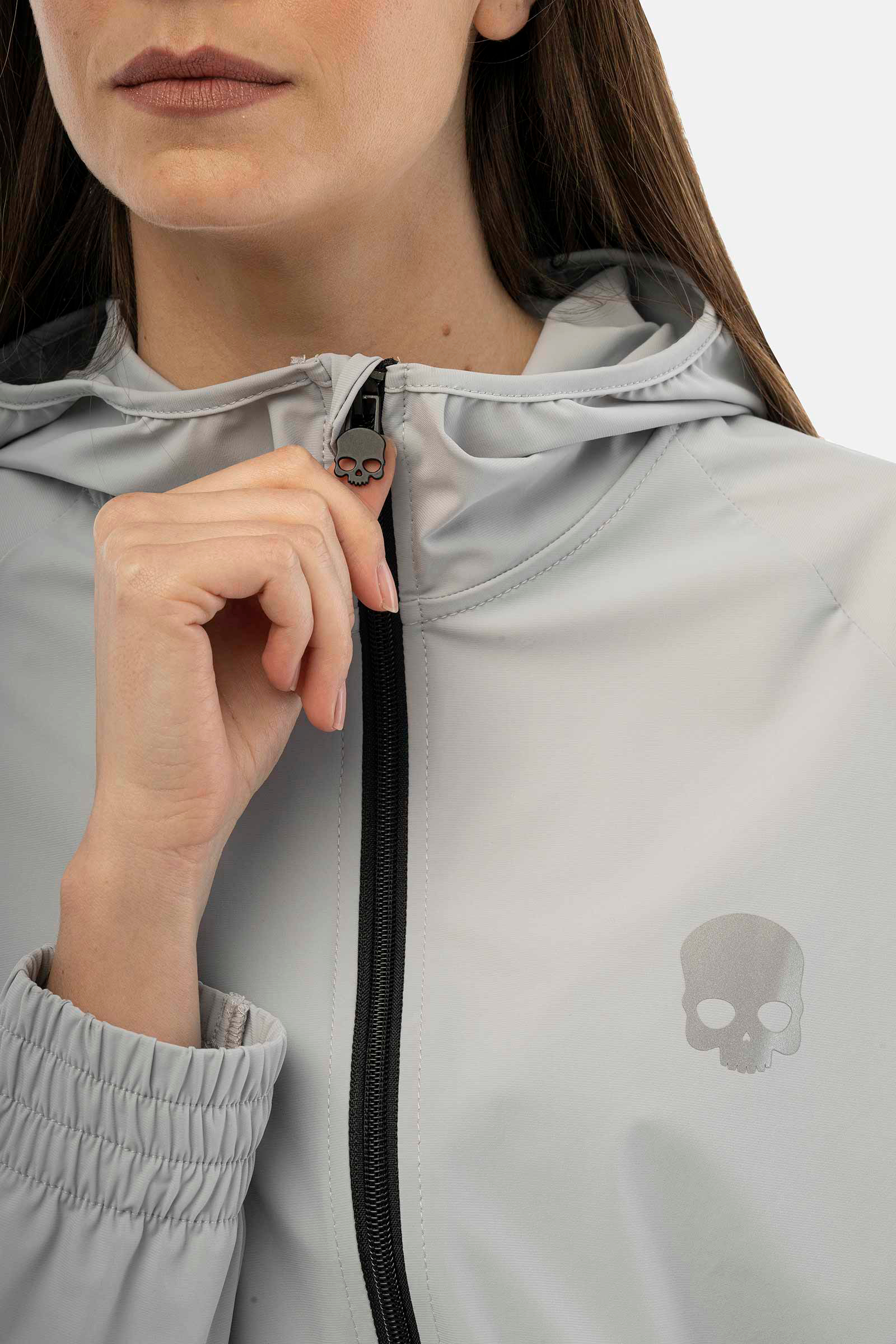 BASIC TECH FZ HOODIE - GREY - Hydrogen - Luxury Sportwear