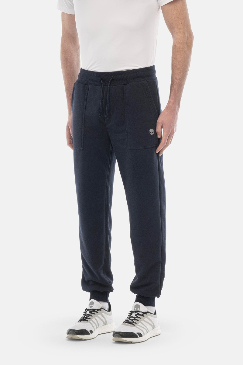 BASIC PANTS - BLUE - Hydrogen - Luxury Sportwear