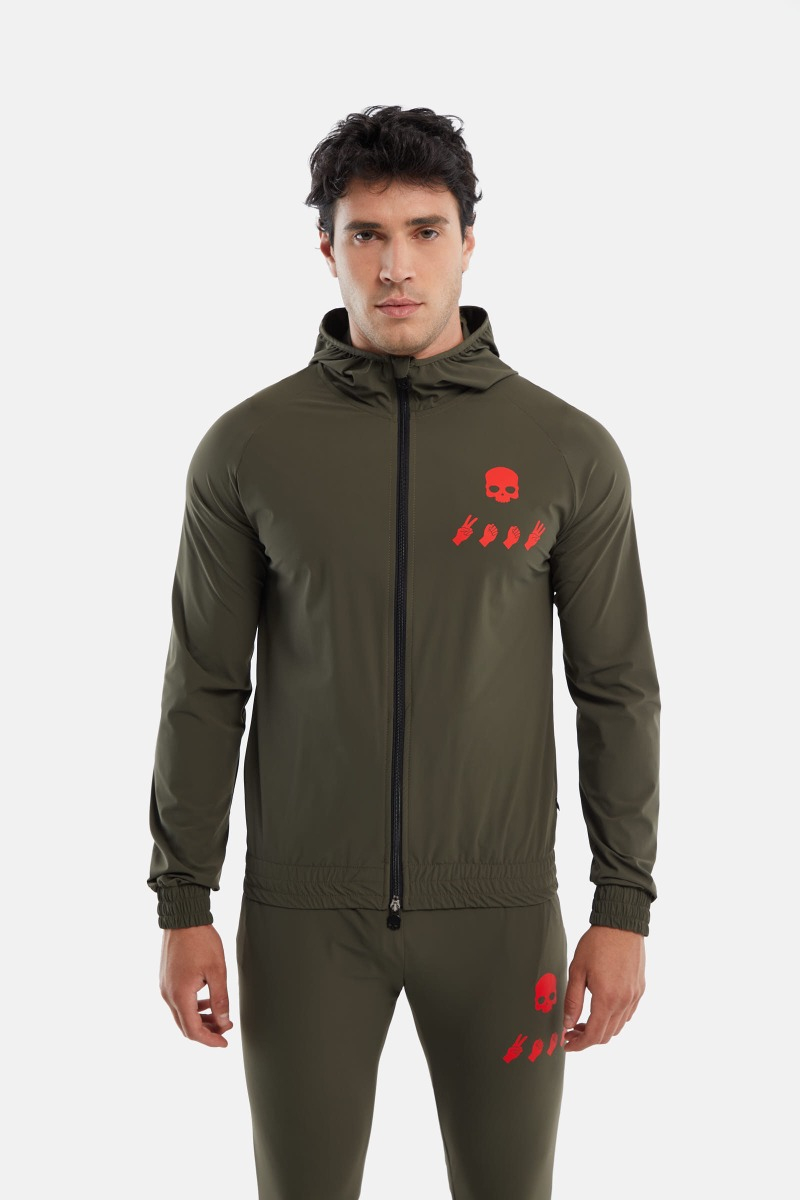 2003 TECH HOODIE - GREEN - Hydrogen - Luxury Sportwear