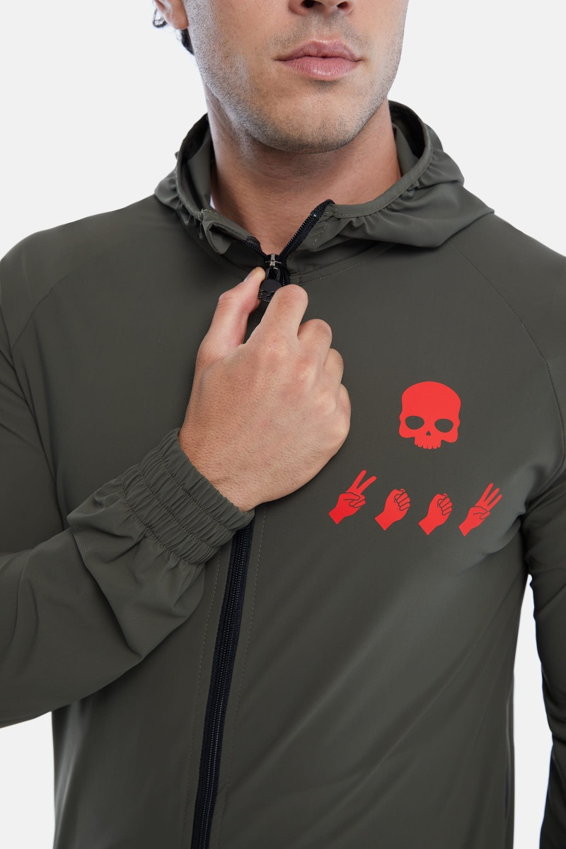 2003 TECH HOODIE - GREEN - Hydrogen - Luxury Sportwear