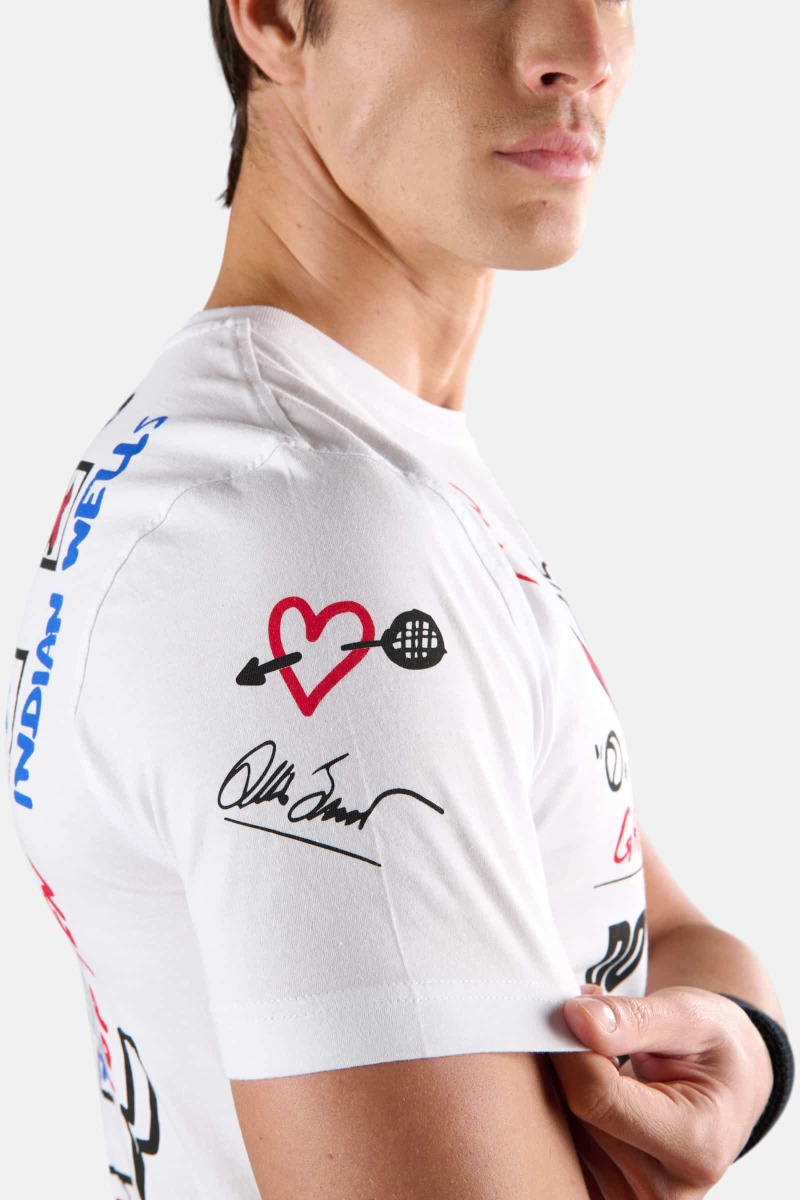 GRAFFITI TEE - WHITE,RED - Abbigliamento sportivo | Hydrogen