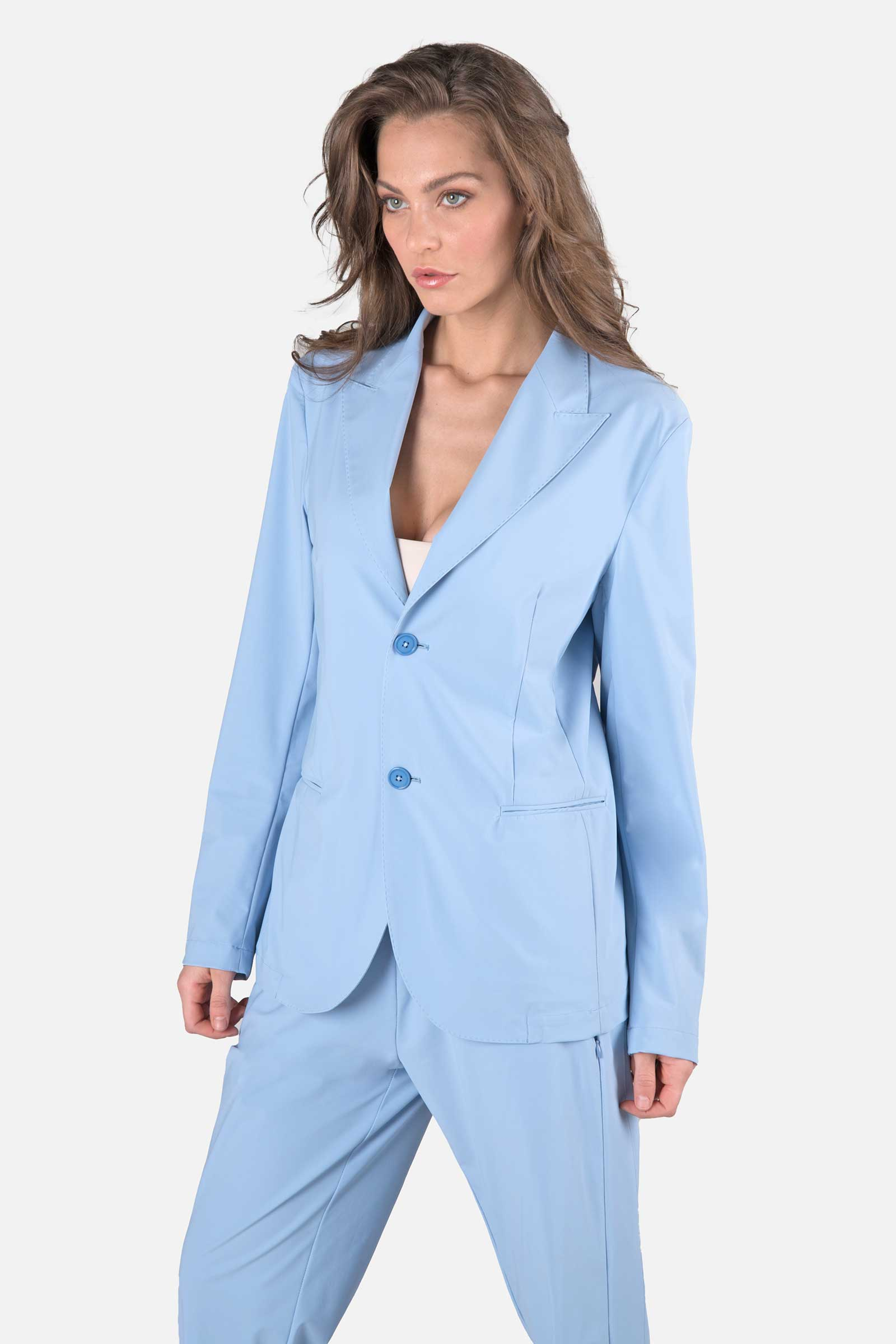 PEAK LAPEL JACKET - LIGHT BLUE - Hydrogen - Luxury Sportwear
