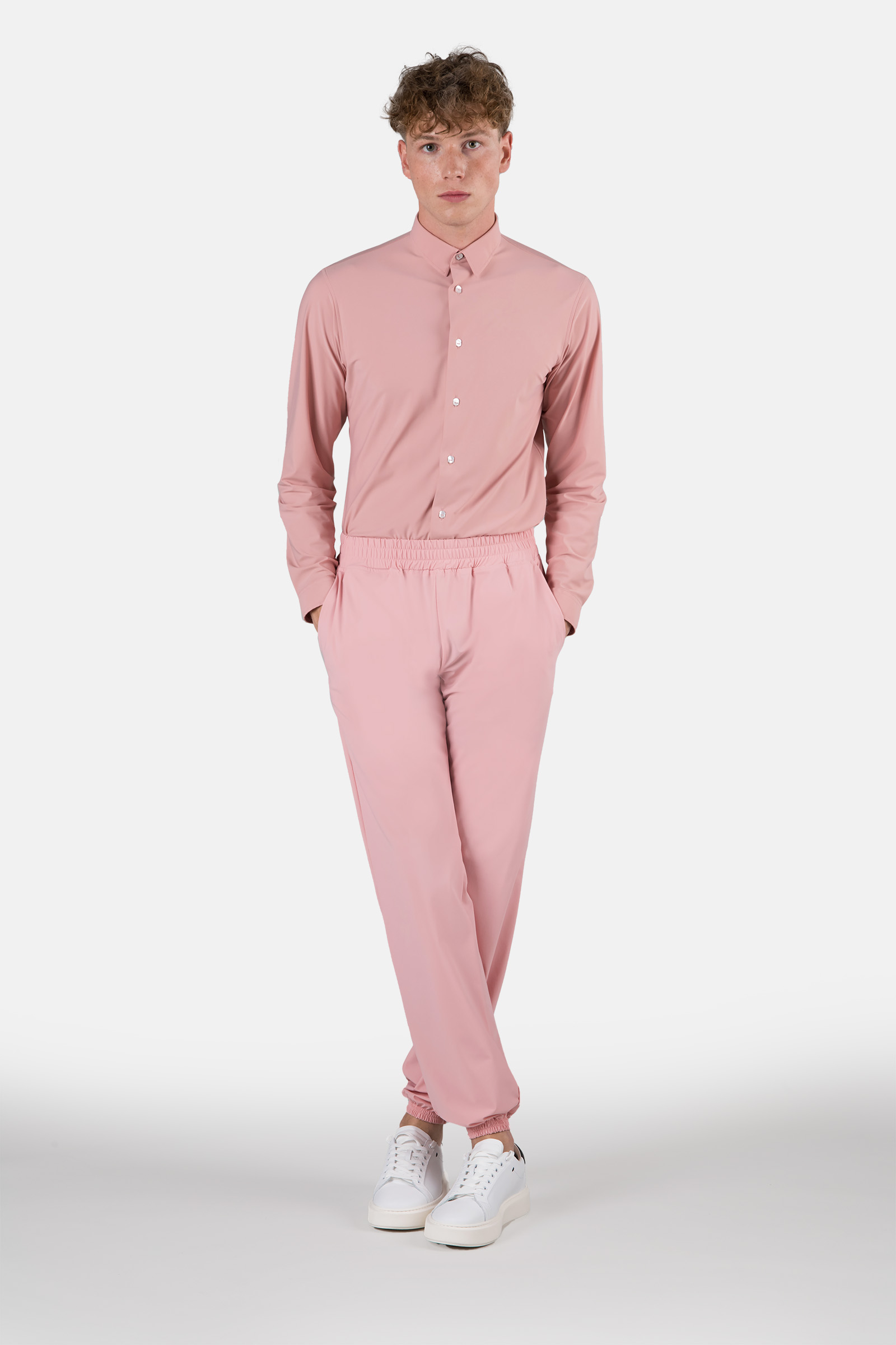 CAMICIA IN TESSUTO TECNICO - PINK - Abbigliamento sportivo | Hydrogen