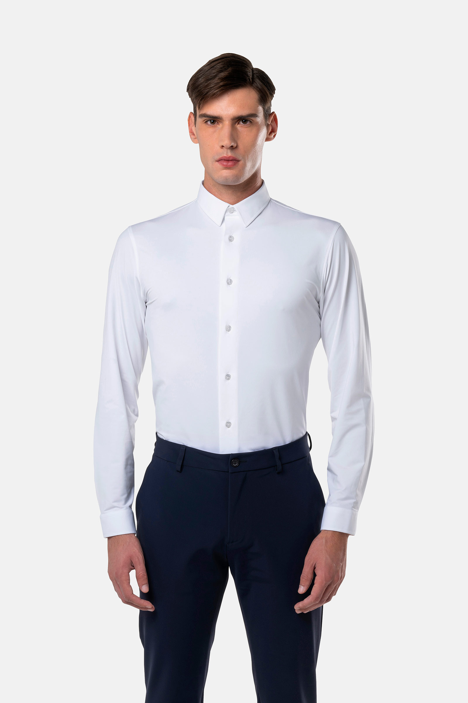 TECH SHIRT - WHITE OXFORD - Hydrogen - Luxury Sportwear
